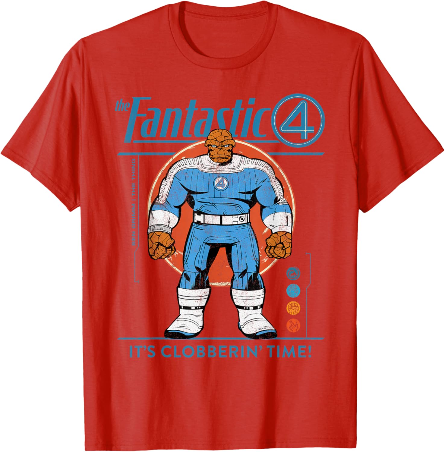 Marvel Fantastic Four The Thing Retro T-Shirt for Fans of Classic Comics - 18