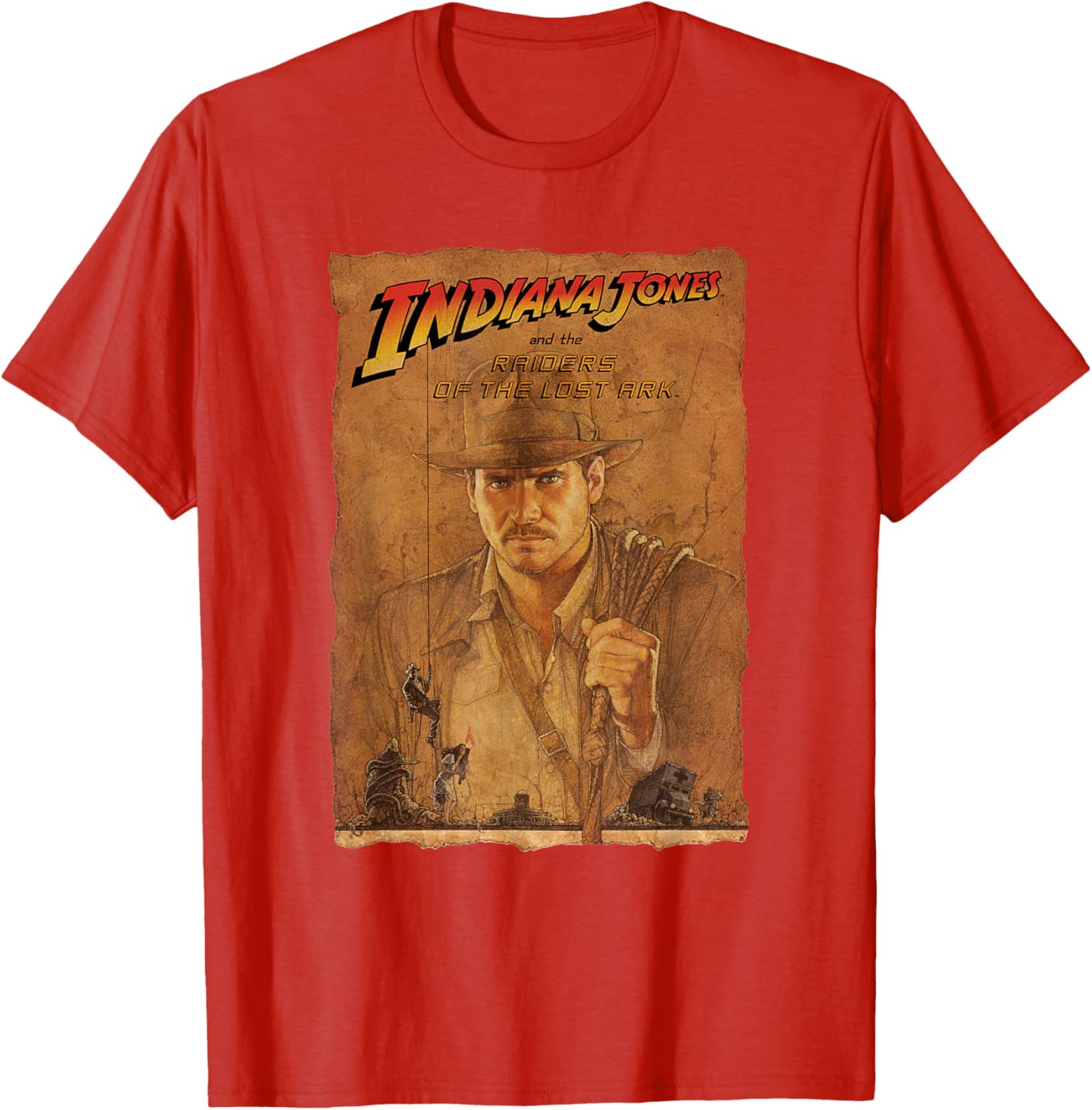 Indiana Jones Raiders of the Lost Ark Poster Art T-Shirt for Fans - 7