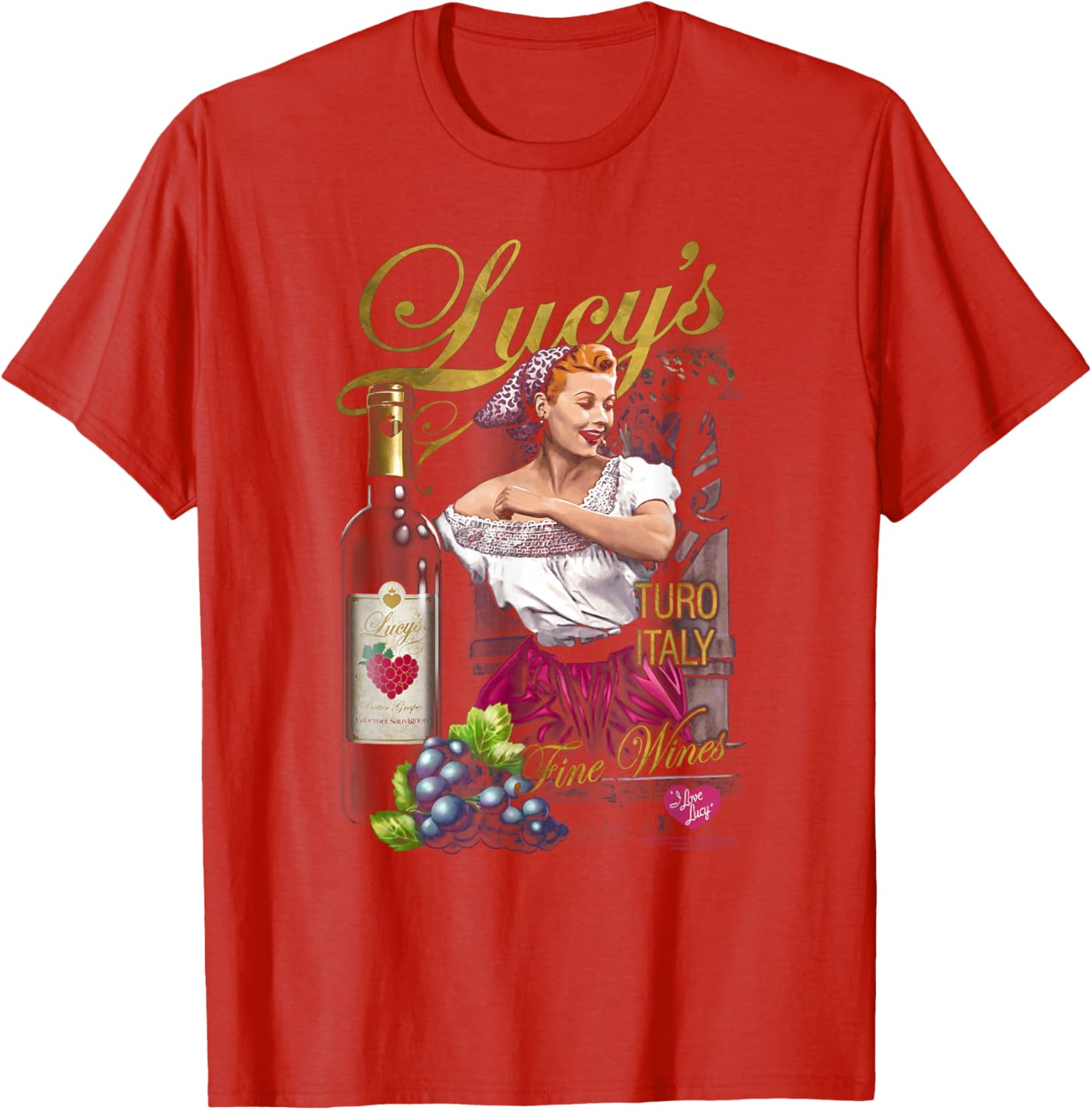 I Love Lucy Bitter Grapes T-Shirt - Vintage TV Comedy Apparel for Fans - 3