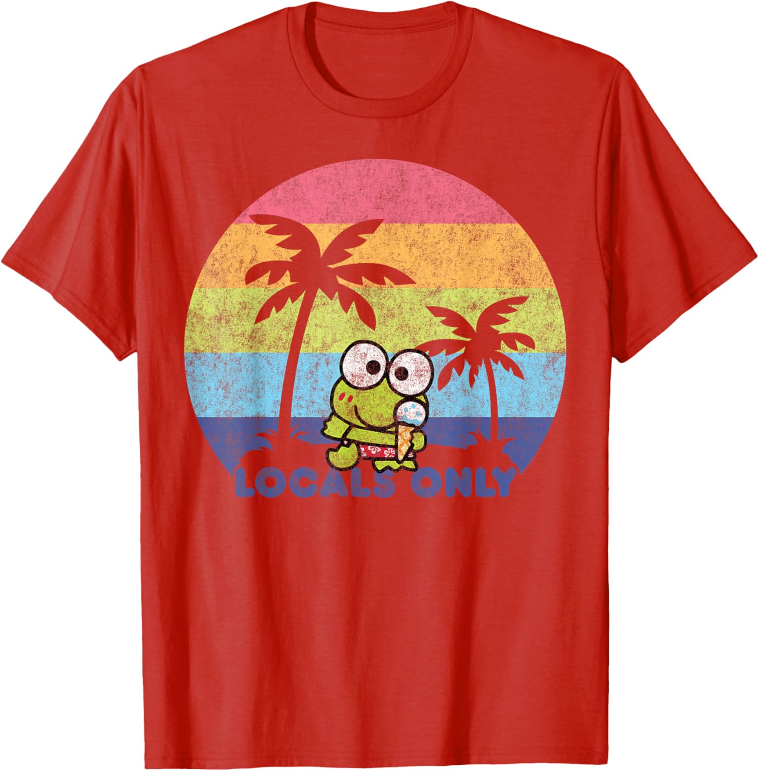 Keroppi Locals Only T-Shirt Fun Graphic Tee for Fashionable Fans - 21
