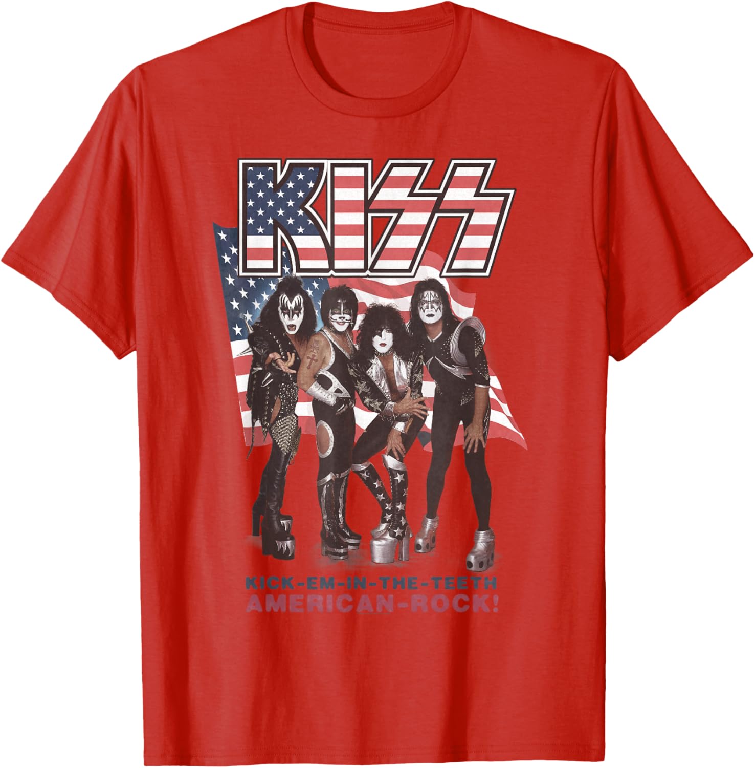 KISS Kick Em In The Teeth Graphic T-Shirt for Bold Style and Comfort - 7