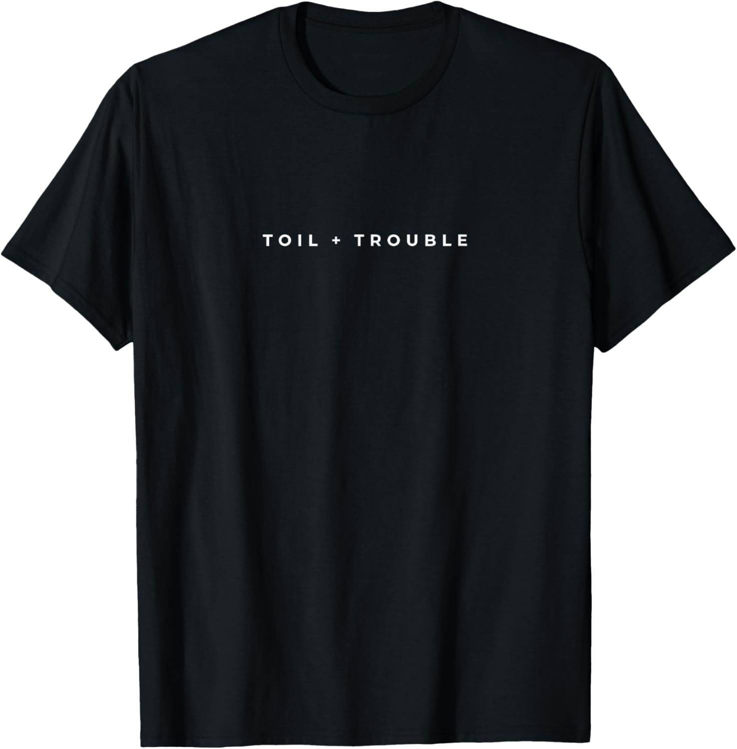 Toil And Trouble Minimal Witch Cauldron Halloween T-Shirt for Fun Style - 1
