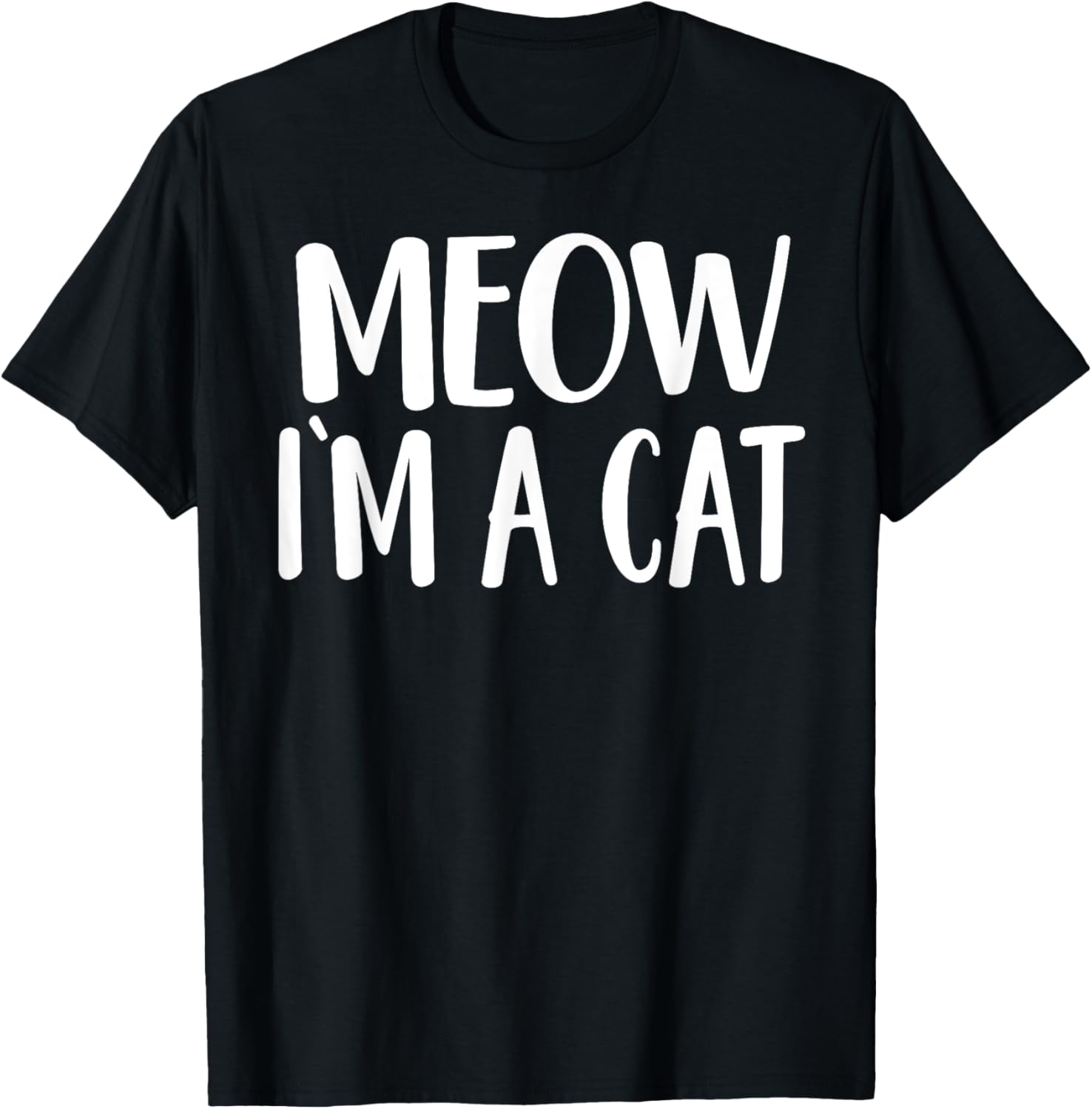 Meow I'm A Cat Halloween Costume T-Shirt for Men, Women, and Kids - 1