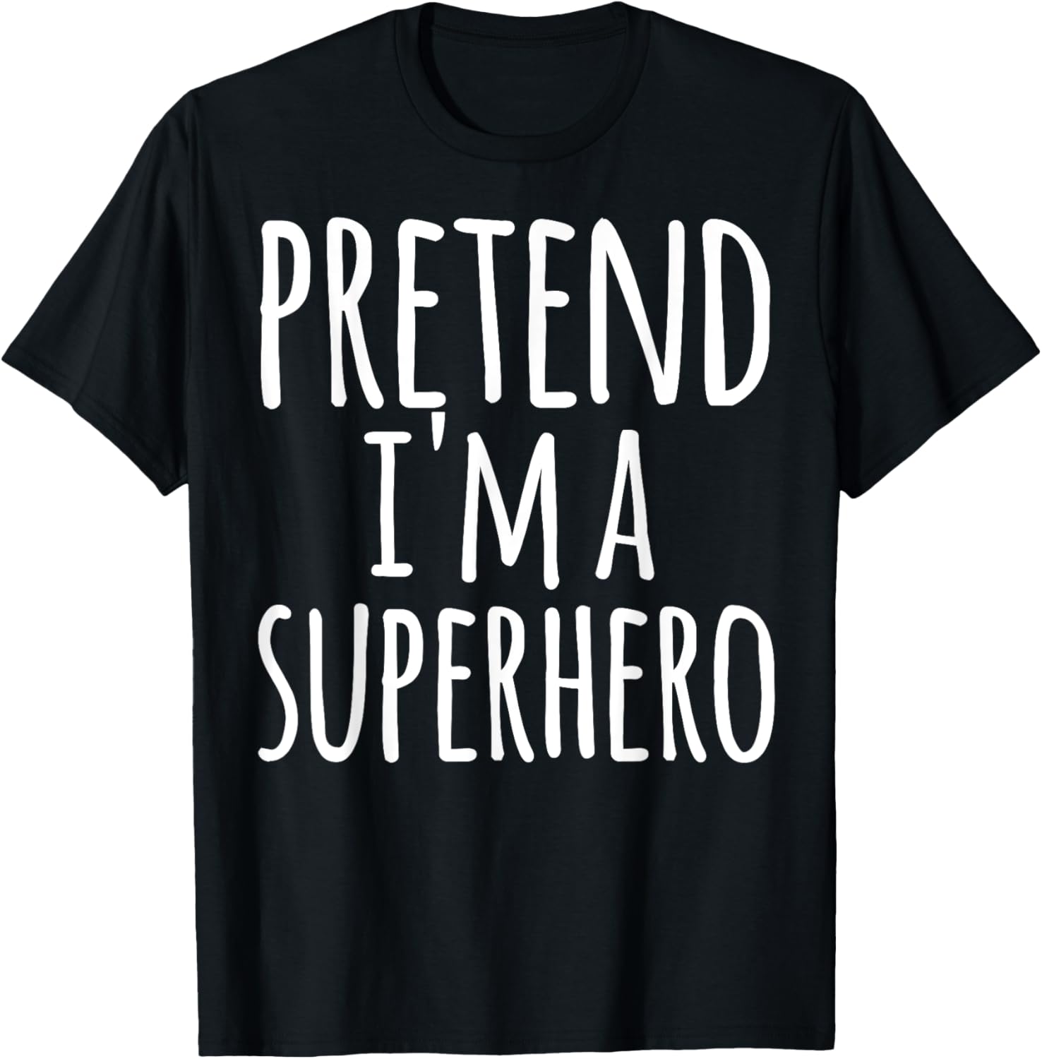 Funny Easy Lazy Halloween Superhero Costume T-Shirt for Adults - 1