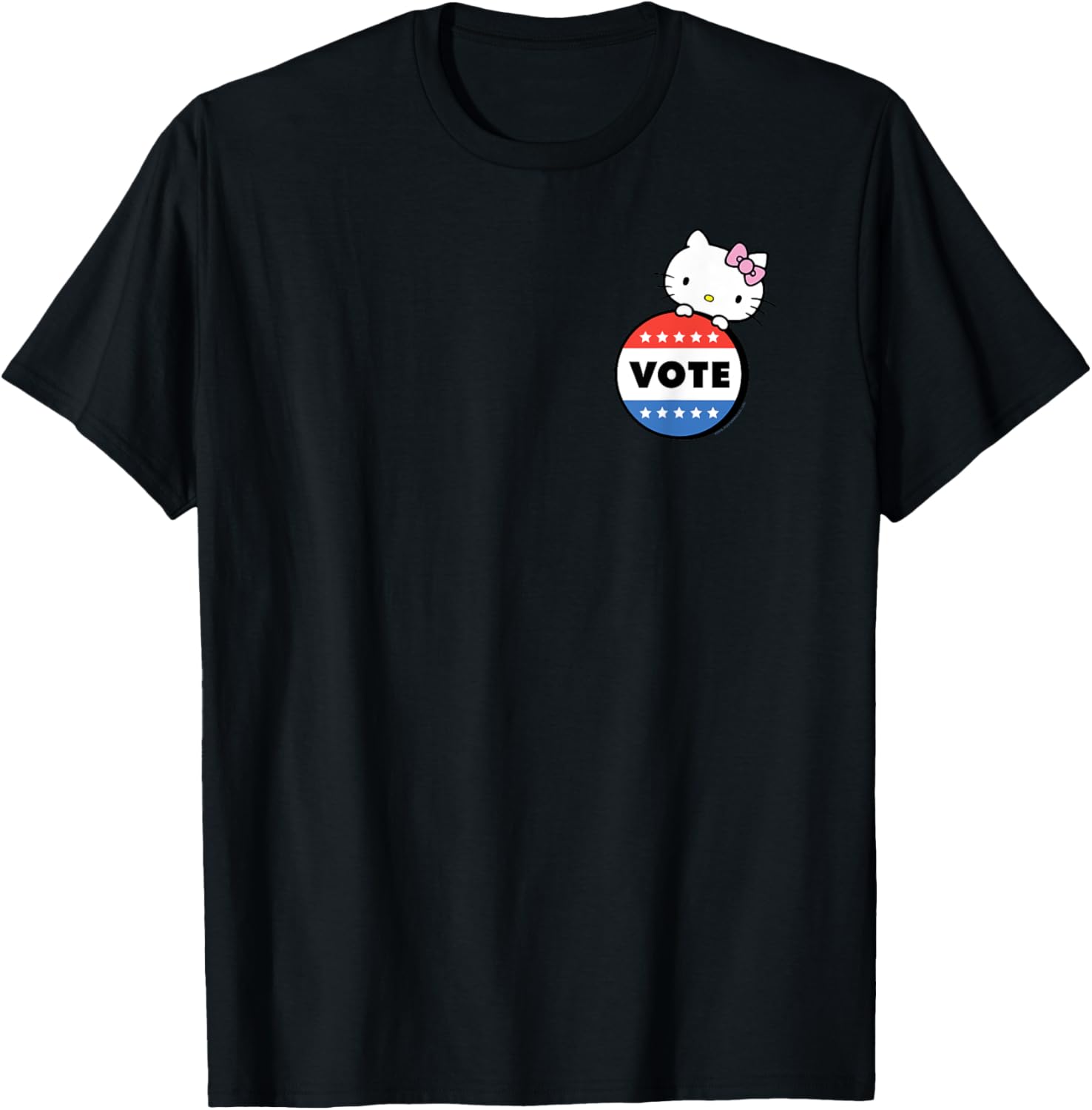 Hello Kitty Vote Button T-Shirt for Fun Fashion and Cute Style - 20