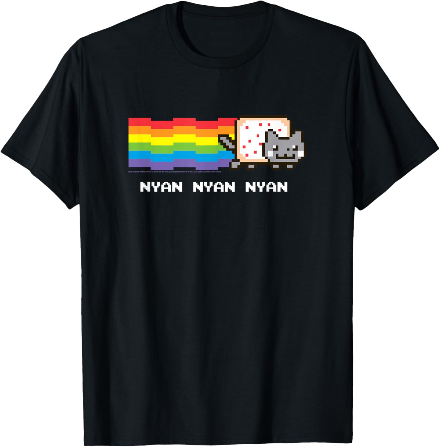 Nyan Cat Rainbow Meme T-Shirt for Fun Internet Lovers - 5