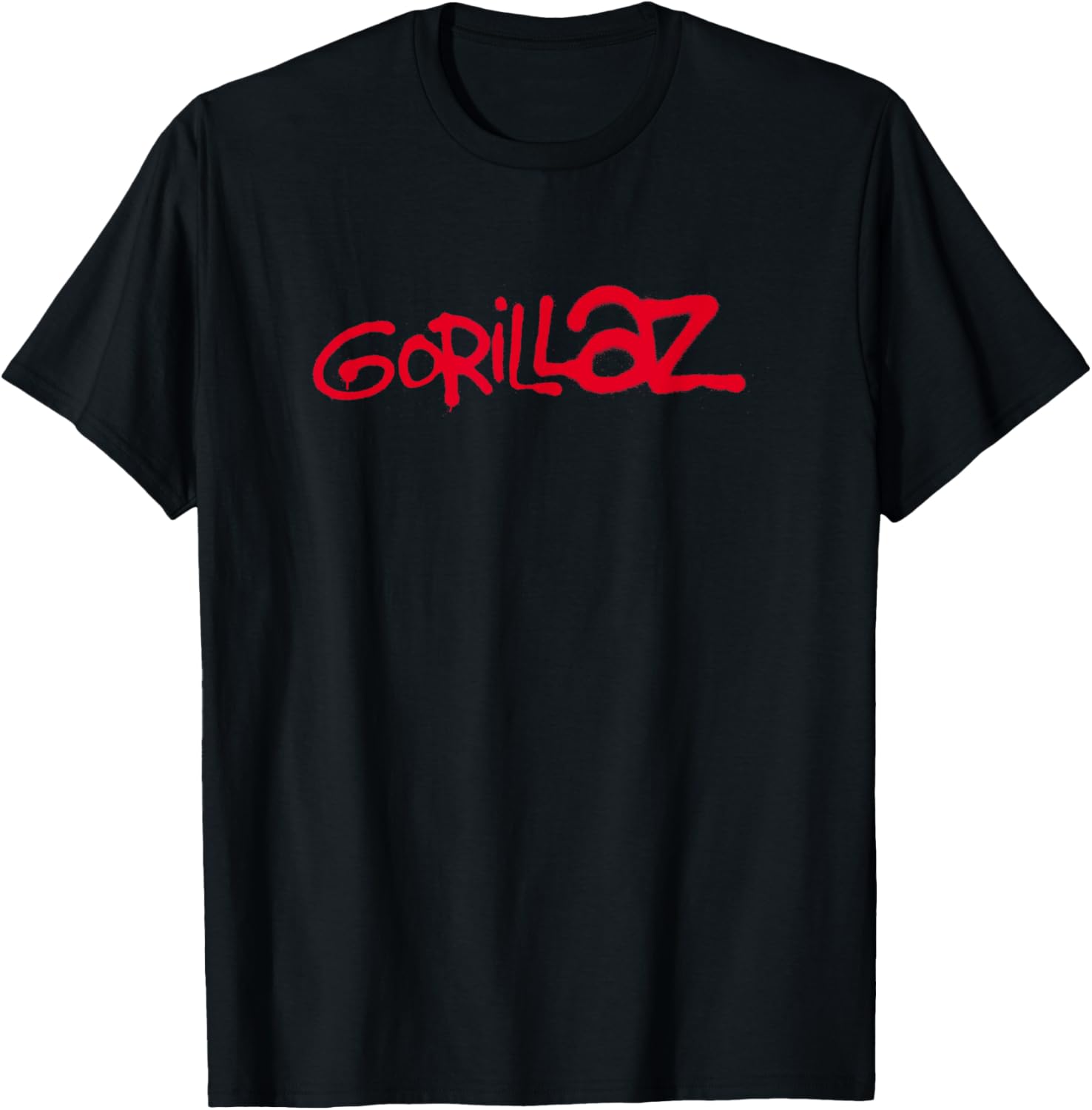Gorillaz Red Logo Paint Brush T-Shirt for Stylish Fans and Casual Wear - 1