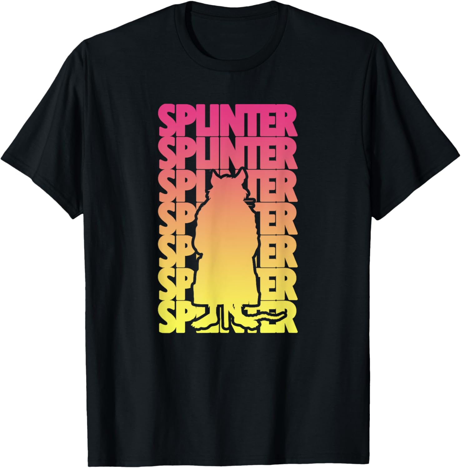 Mademark Teenage Mutant Ninja Turtles Master Splinter Gradient T-Shirt - 5