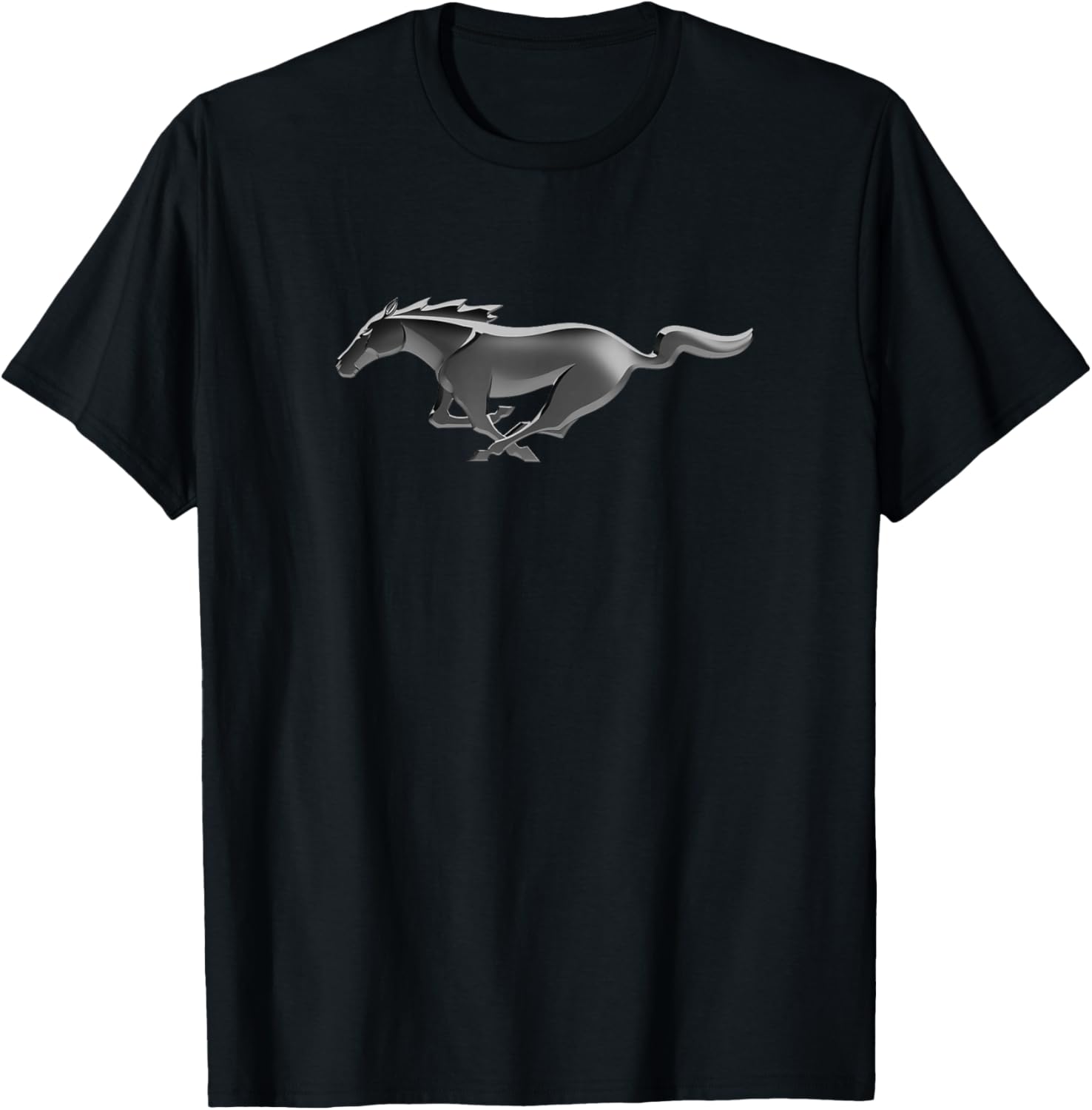 Ford Mustang Modern Pony Logo T-Shirt Classic Automotive Apparel - 10