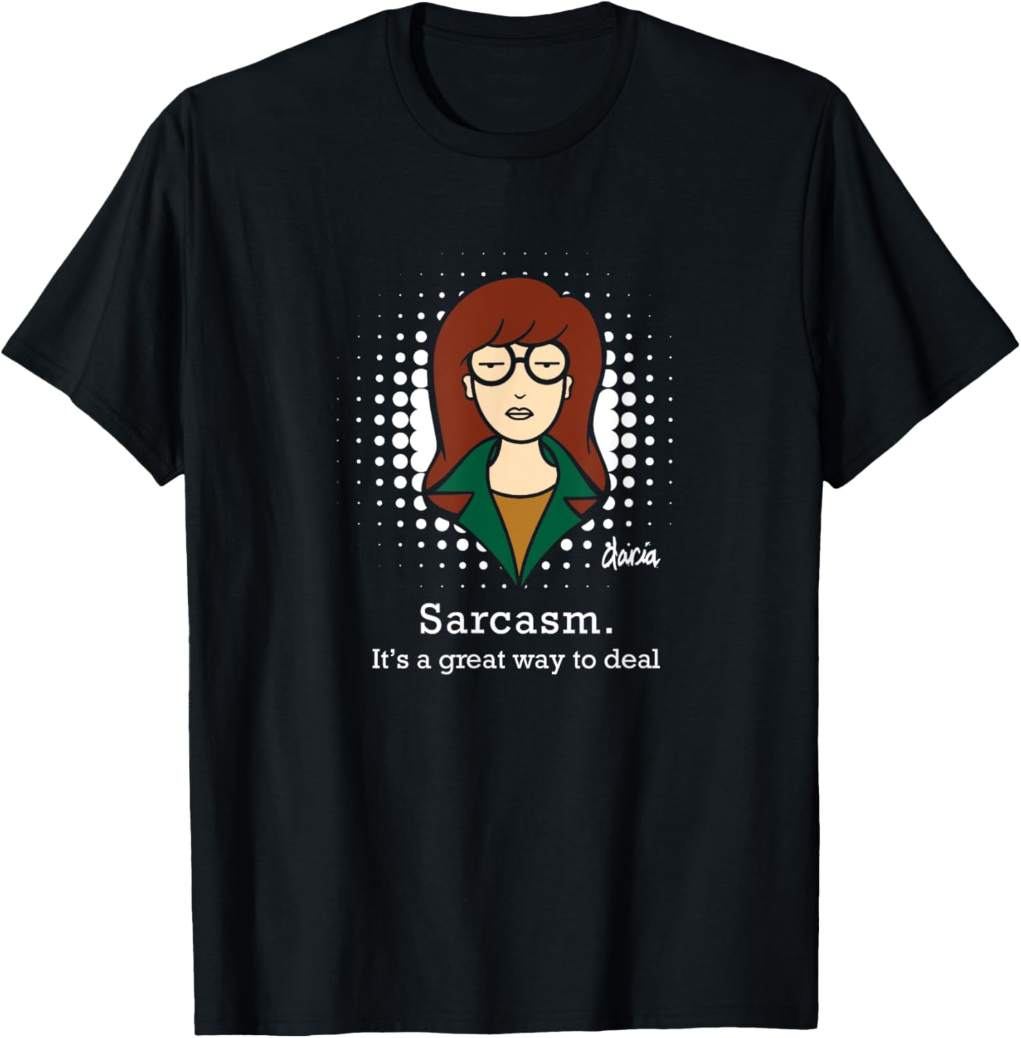 Mademark x Daria Sarcasm T-Shirt Perfect for Humor Lovers and Casual Wear - 21