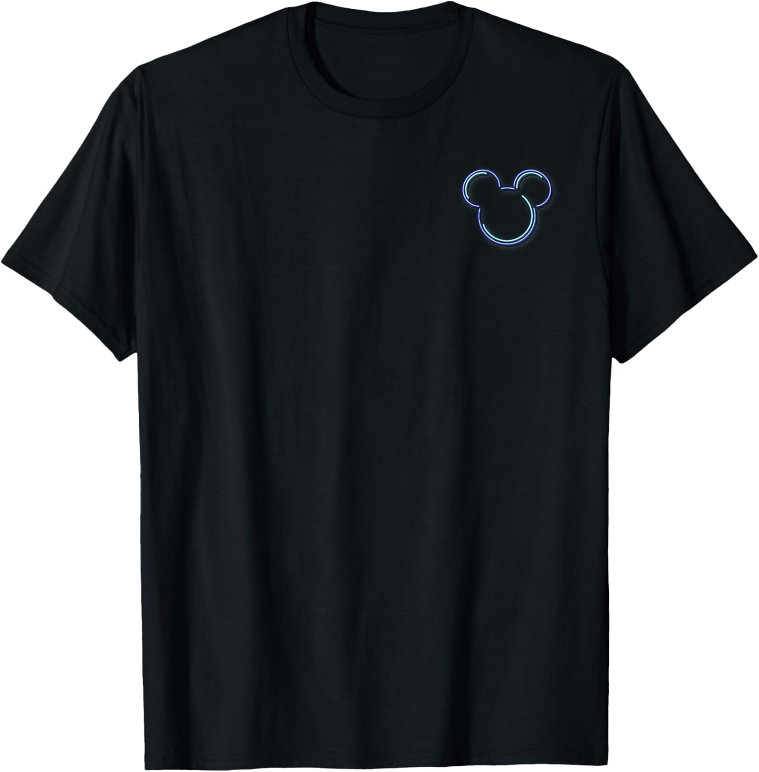Disney Mickey and Friends Neon Outline T-Shirt for Fun Stylish Wear - 1
