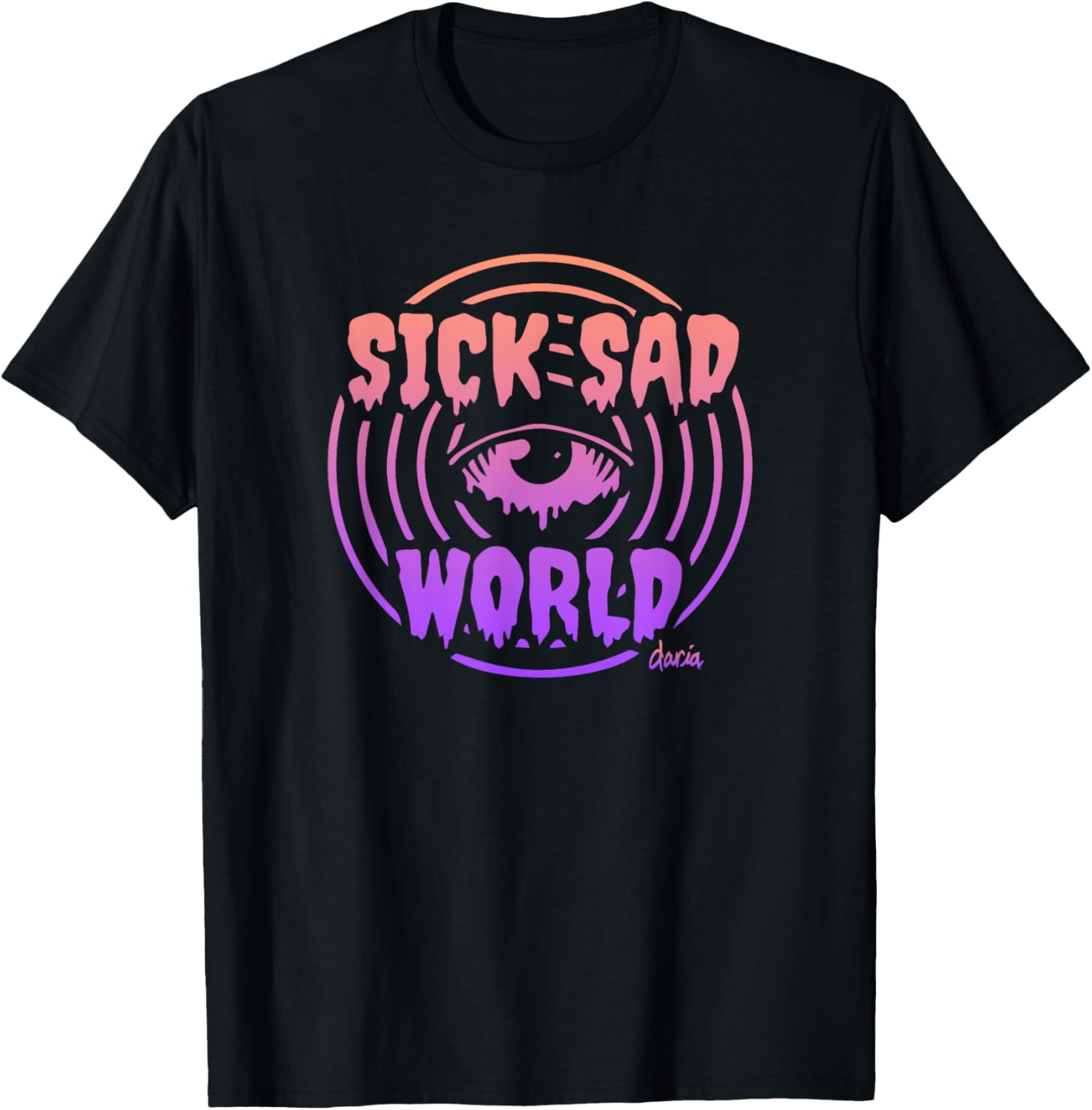 Mademark x Daria Sick Sad World Gradient T-Shirt for Trendy Fashion Lovers - 19