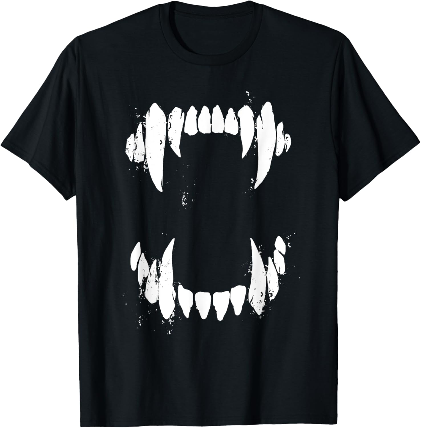 Halloween Wolf Dog Vampire Monster Teeth T-Shirt for Spooky Fun - 1