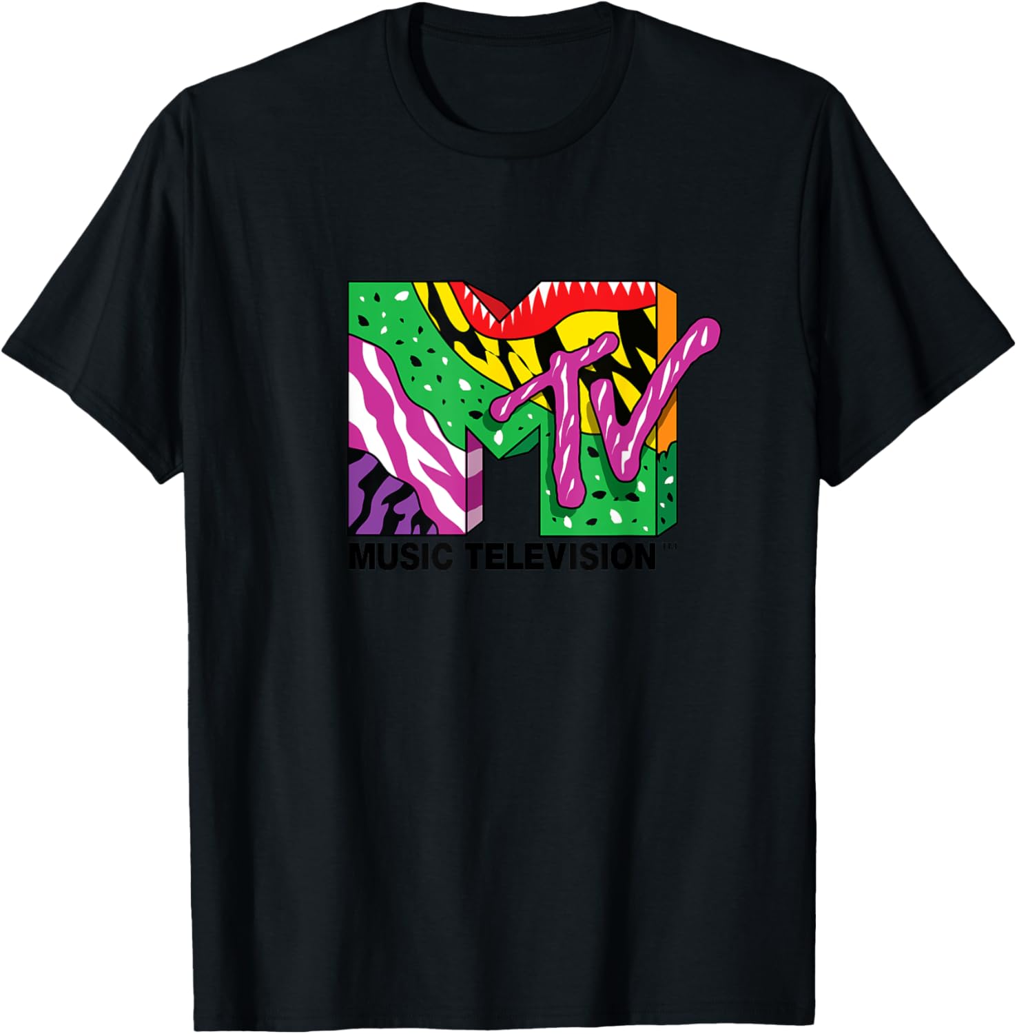 Mademark x MTV Colorful Creative Art T-Shirt Official Logo Design - 5