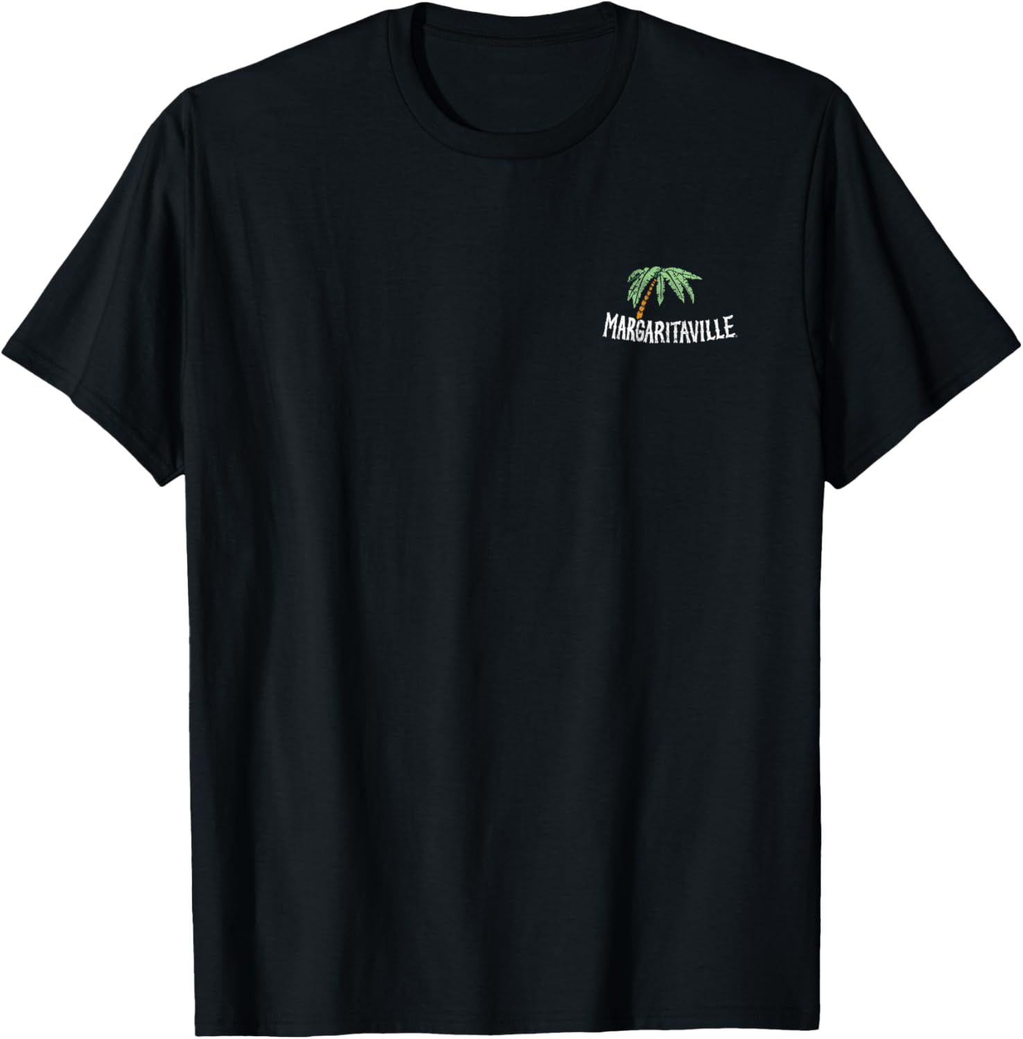 Margaritaville Palm Tree T-Shirt for Adults Classic Fit Short Sleeve Black - 1