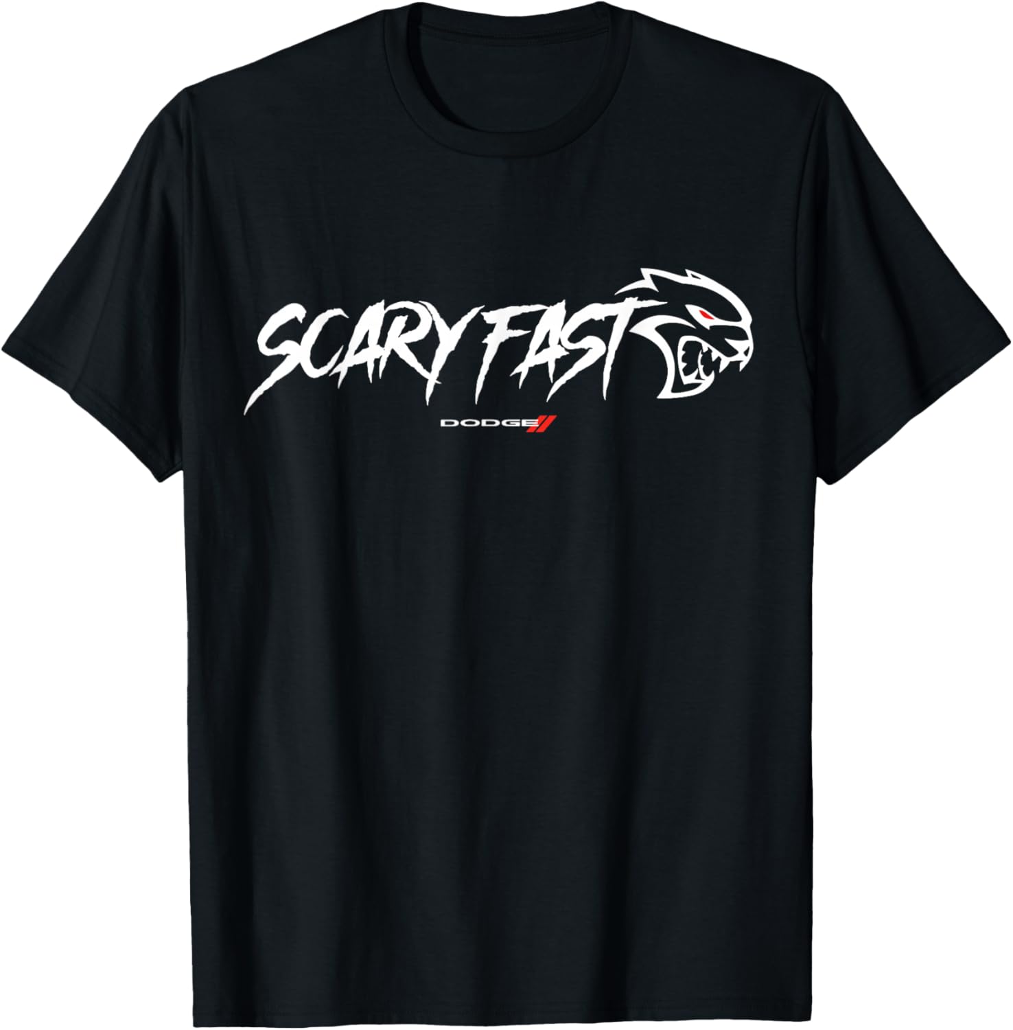 Dodge Hellcat Scary Fast T-Shirt for Car Lovers and Enthusiasts - 6