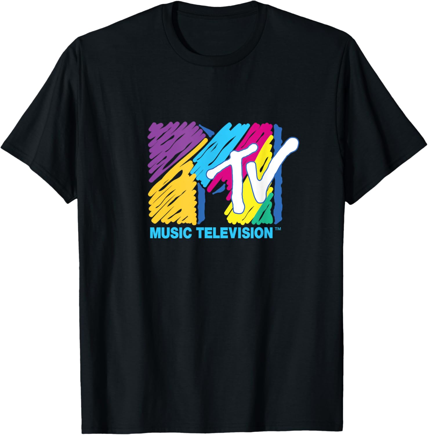 Mademark x MTV Colorful Logo Big Pen T-Shirt for Music Lovers - 4