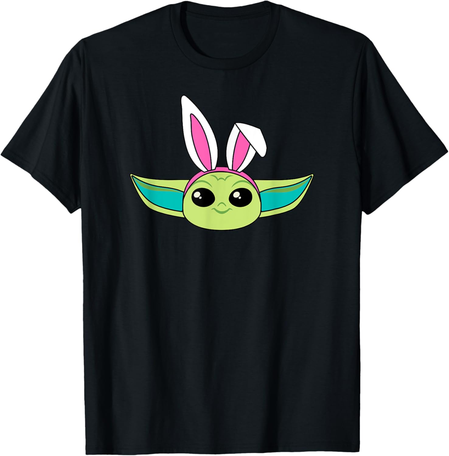 Mandalorian Grogu Easter Bunny Ears T-Shirt for Spring Fun - 8