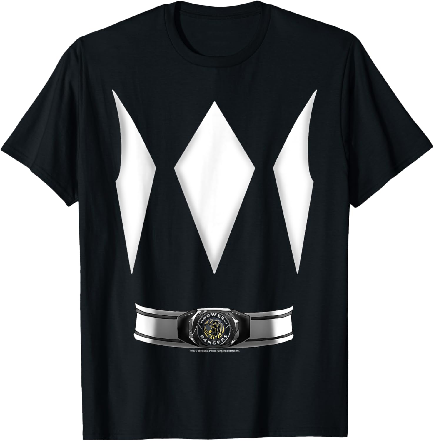 Power Rangers Halloween Black Ranger Costume T-Shirt for Kids and Adults - 1