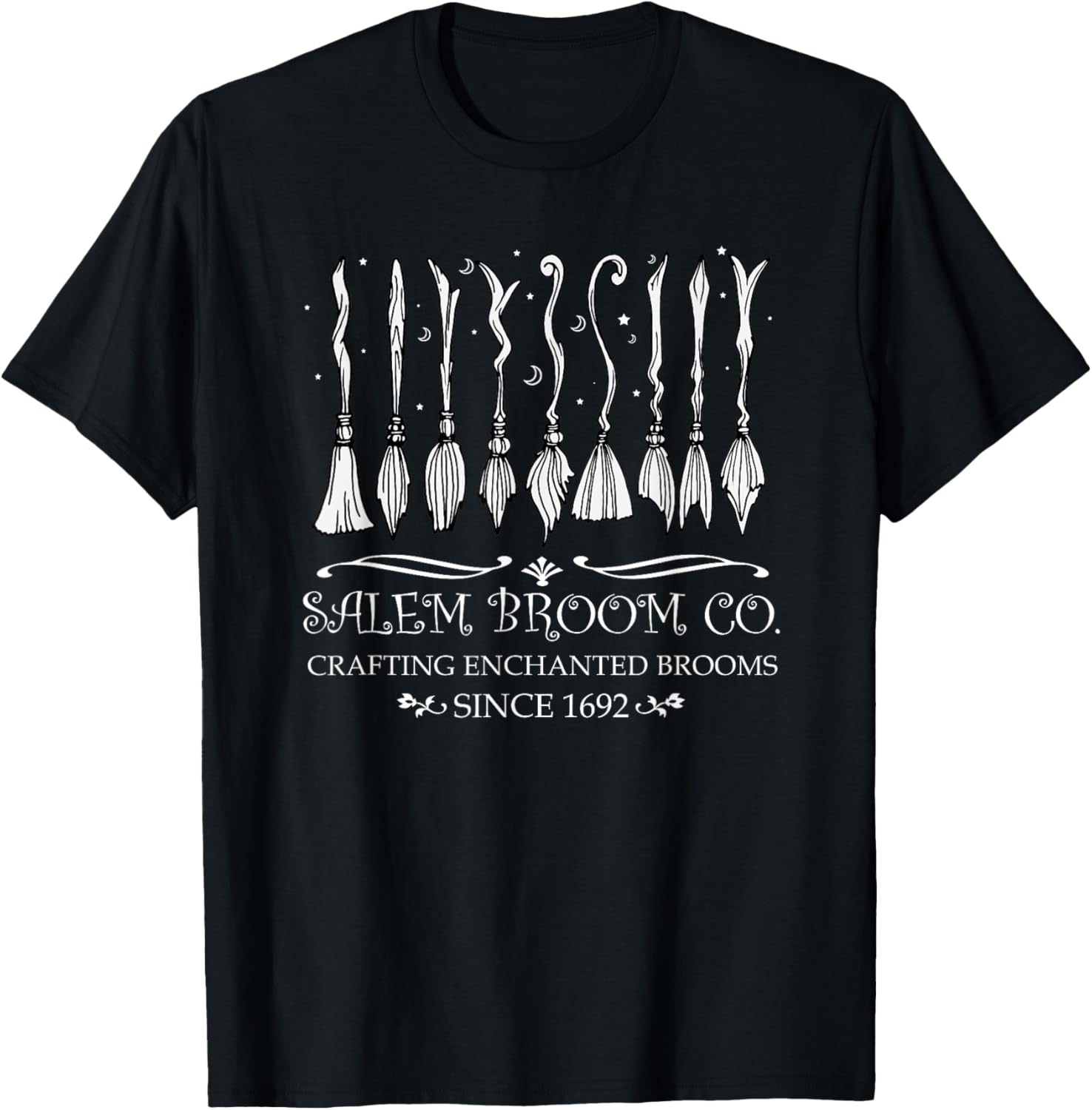 Salem Broom Company Halloween T-Shirt for Festive Fun and Style - 1