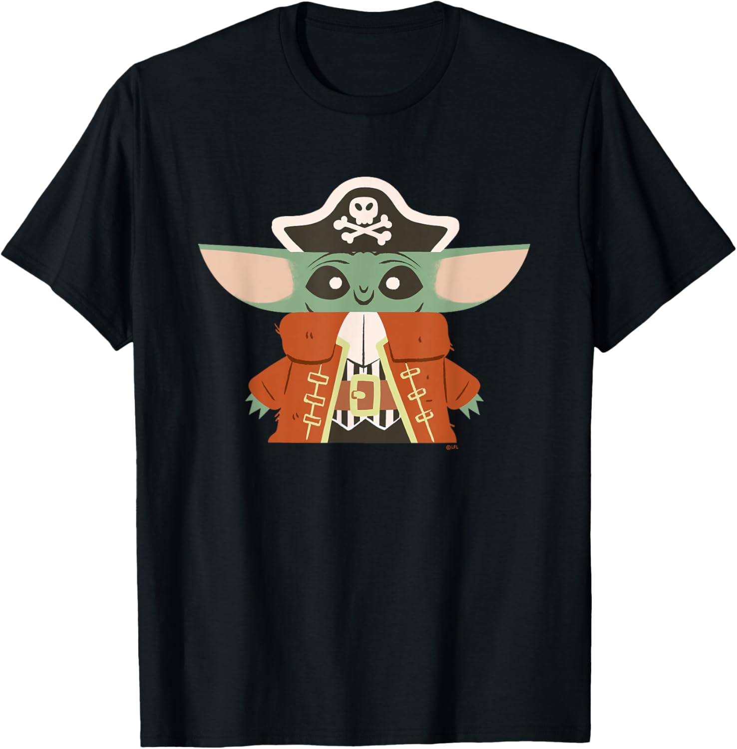 Grogu The Mandalorian Pirate Halloween Costume T-Shirt for Kids and Adults - 5