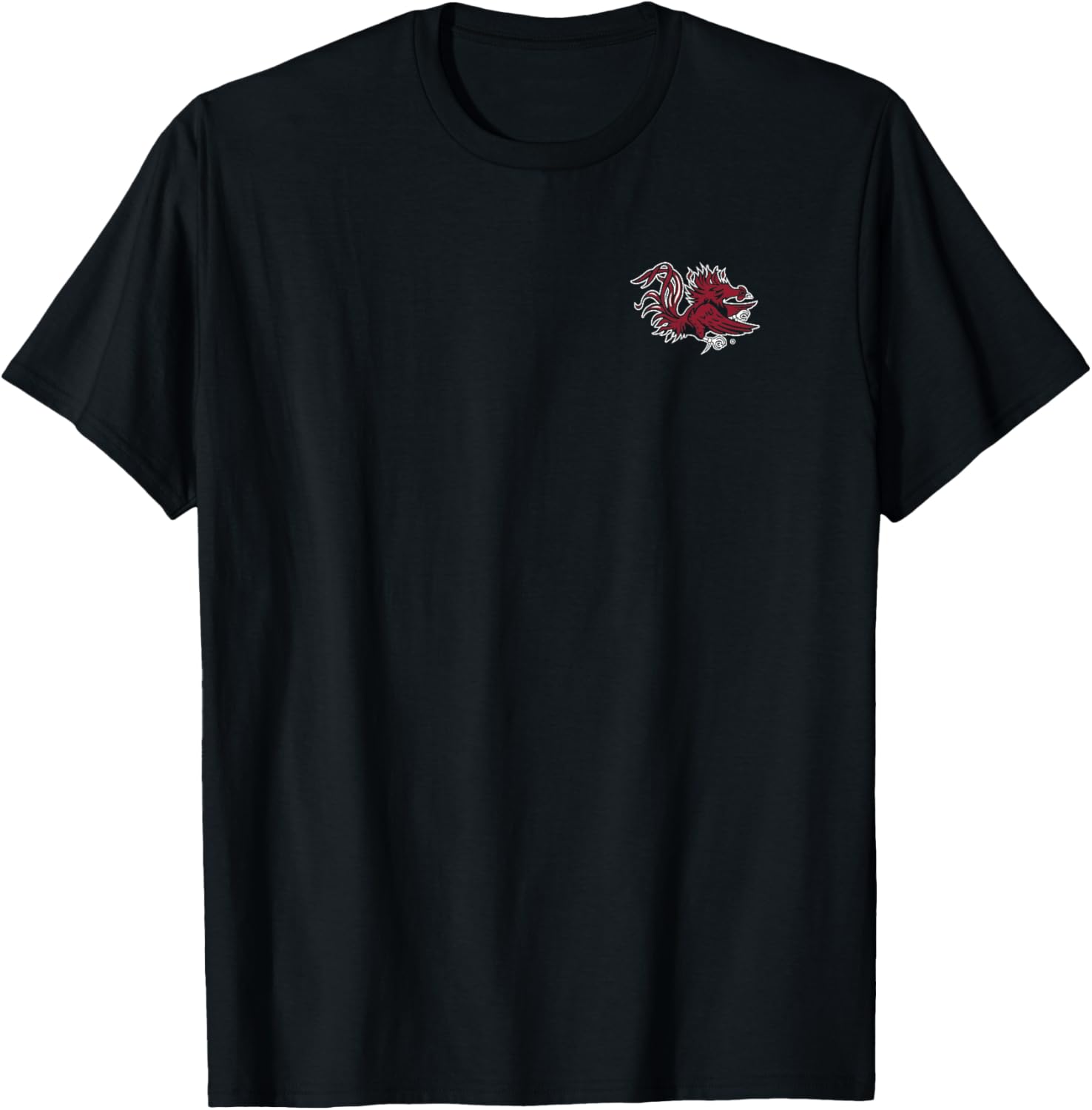 South Carolina Gamecocks Black Icon Front/Back T-Shirt for Fans - 1