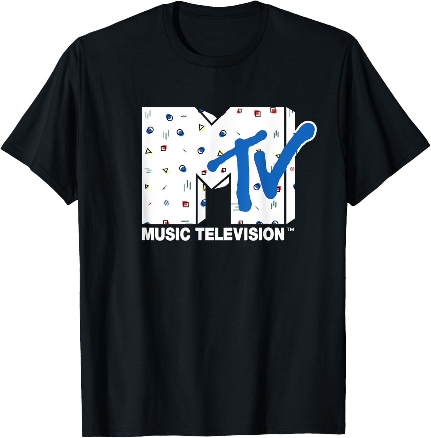 Mademark x MTV Retro Abstract Shapes T-Shirt for Trendy Fashion Lovers - 1