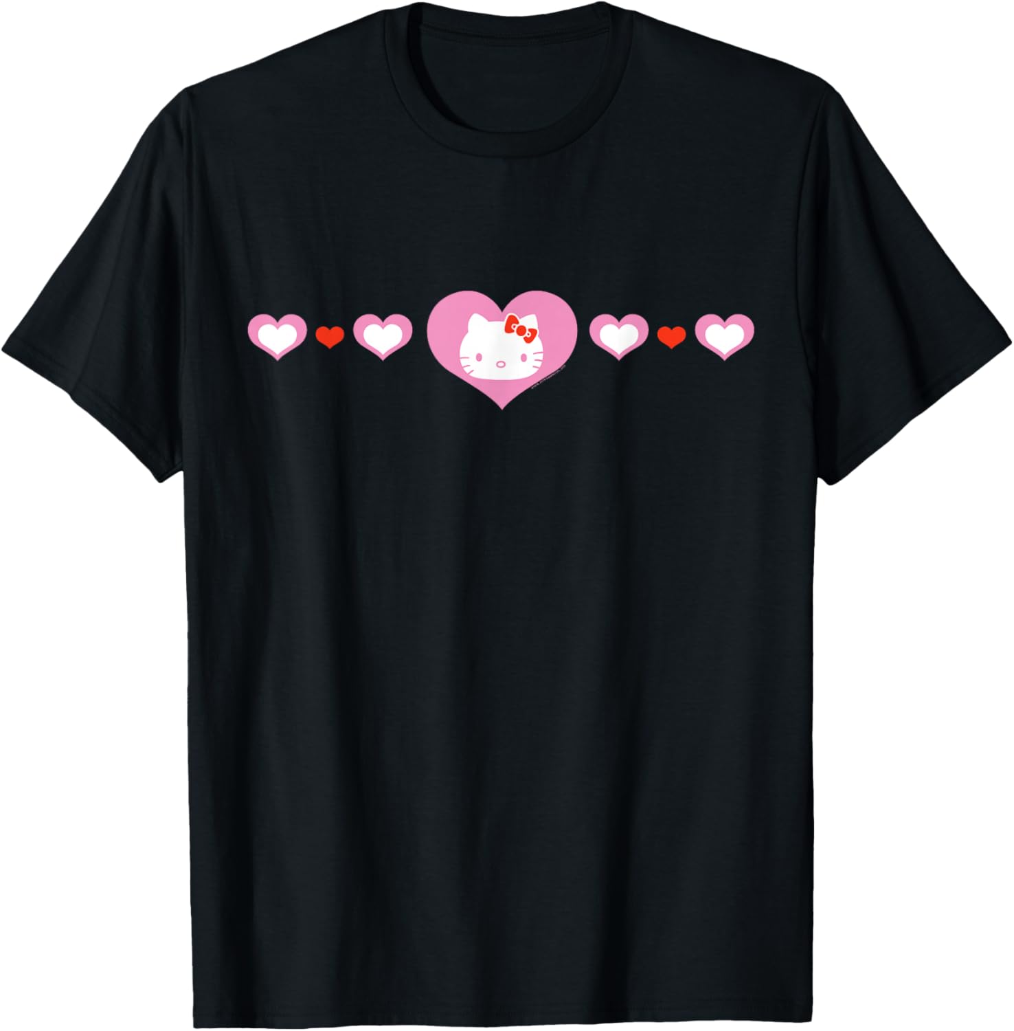 Cute Hello Kitty Hearts T-Shirt for Kids and Adults - Fashionable Apparel - 9