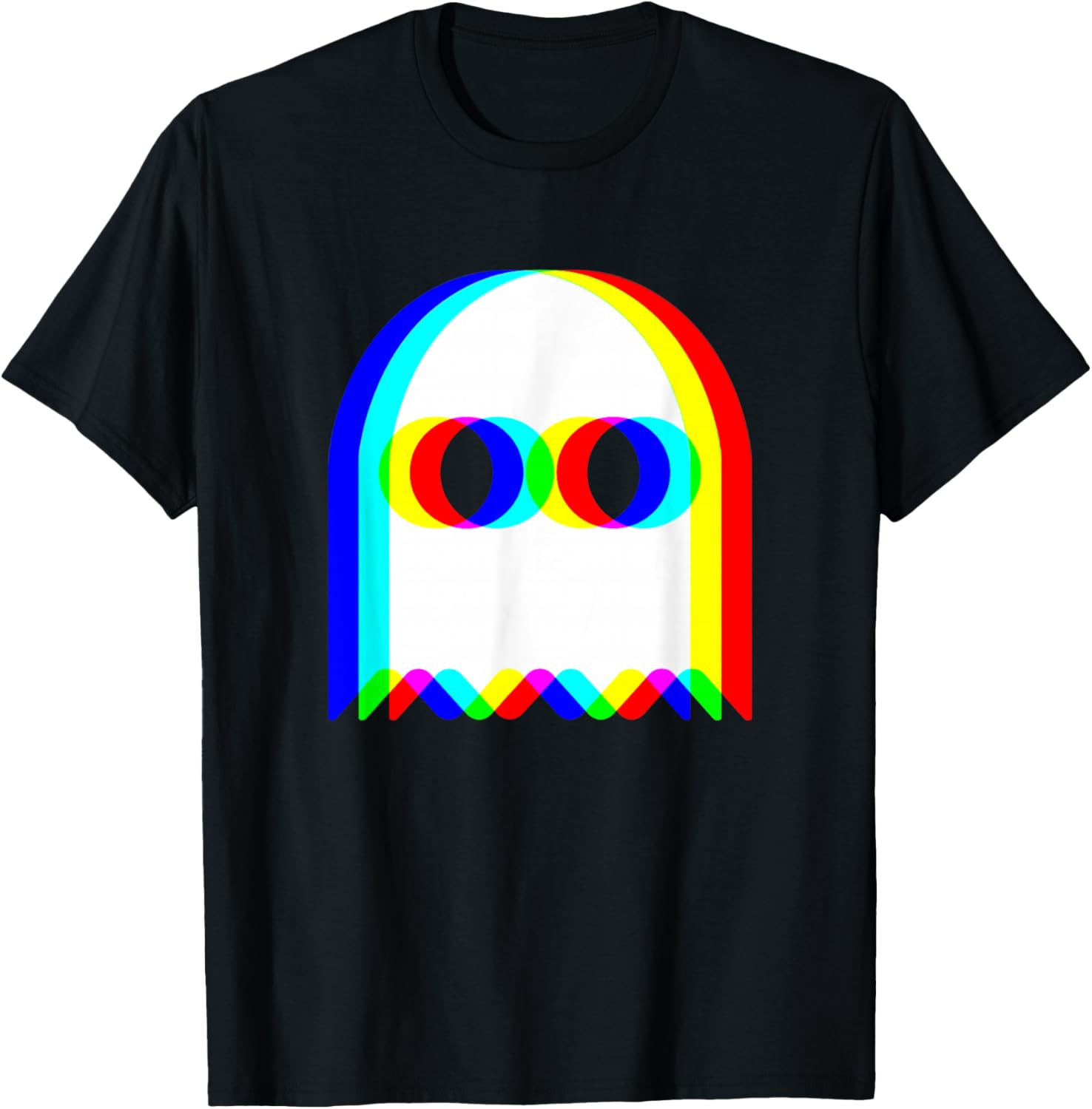 Funny Trippy Ghost Halloween T-Shirt for EDM Rave Party Fun - 16