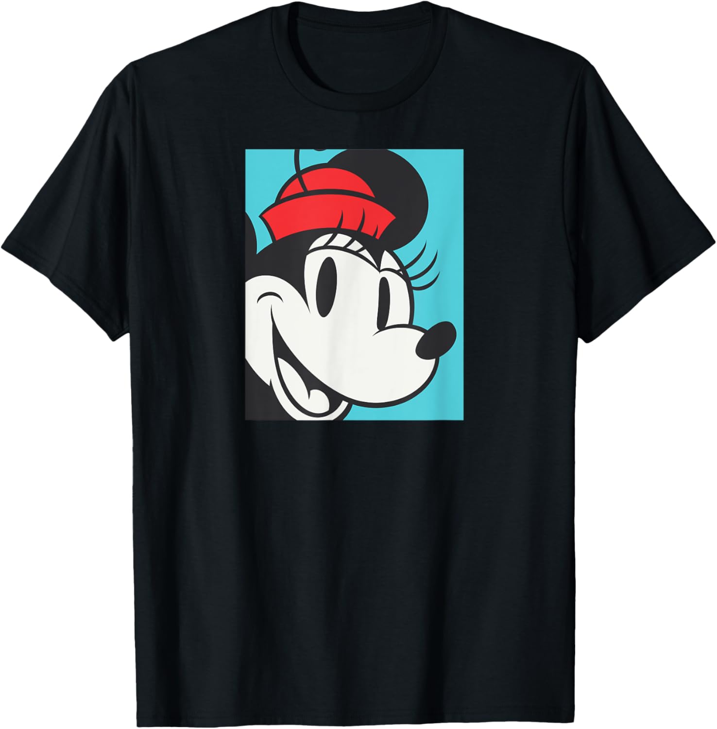 Amazon Essentials Men's Black Minnie Portrait T-Shirt Small for Casual Style - 3