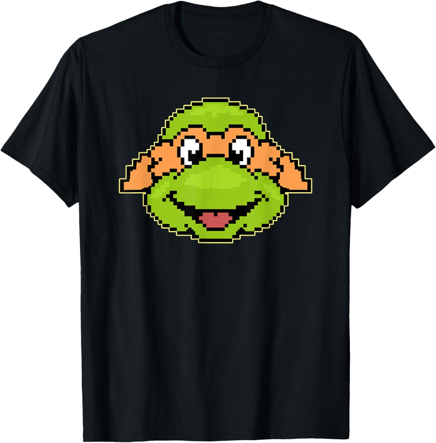 Mademark TMNT Michelangelo Pixel Style T-Shirt for Fun Casual Wear - 4