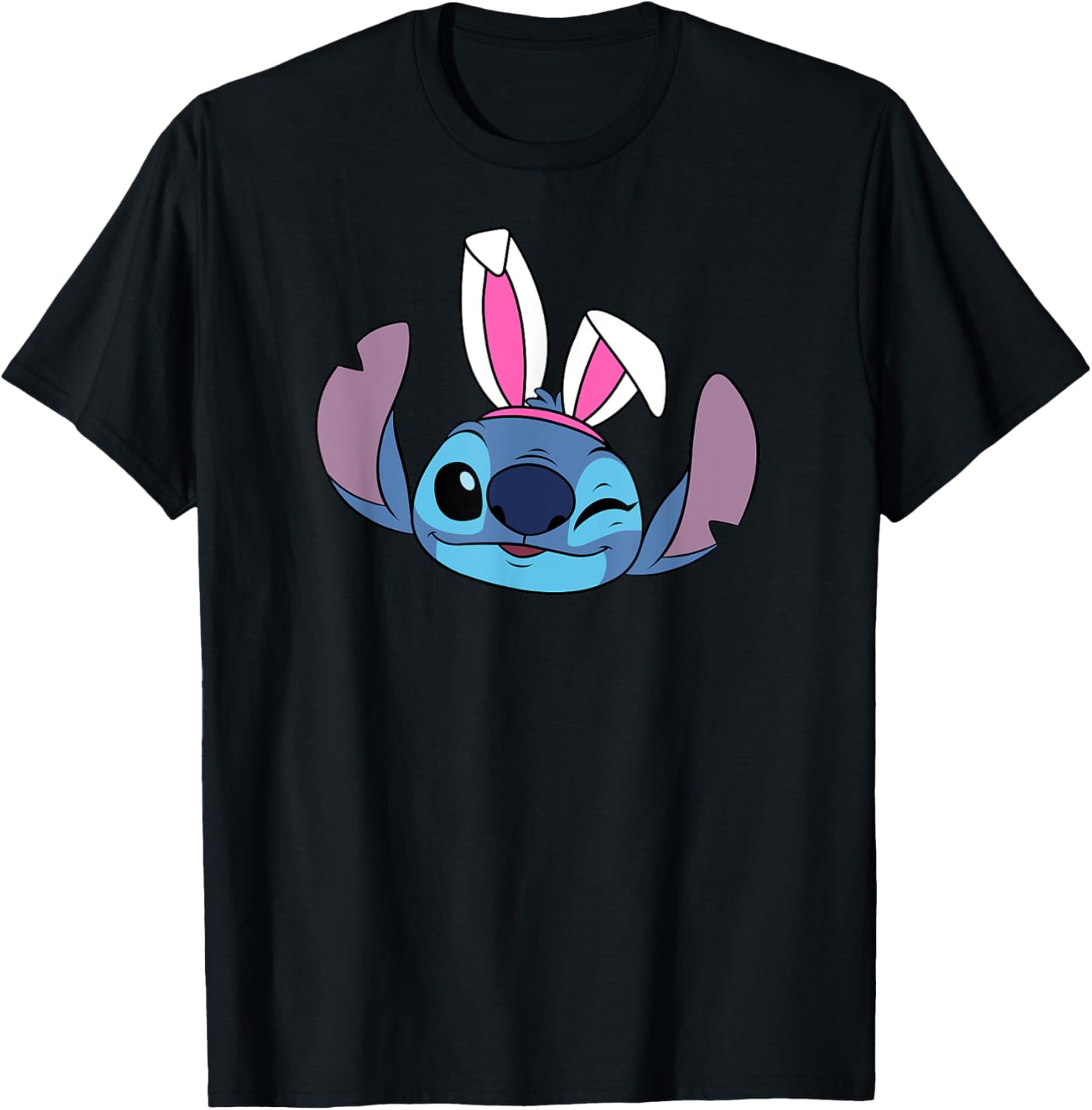 Shop Disney Stitch Winking Easter Bunny Ears T-Shirt for Fun Spring Style - 3