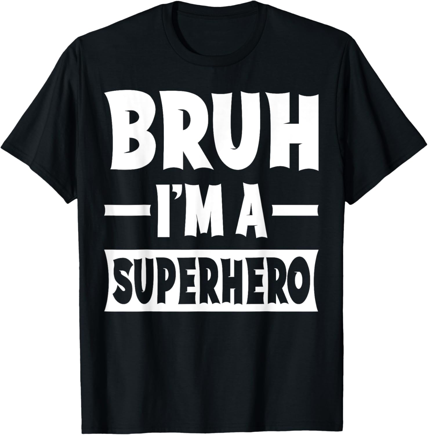 Funny Superhero Lazy Halloween Costume Party T-Shirt for Men and Women - 1