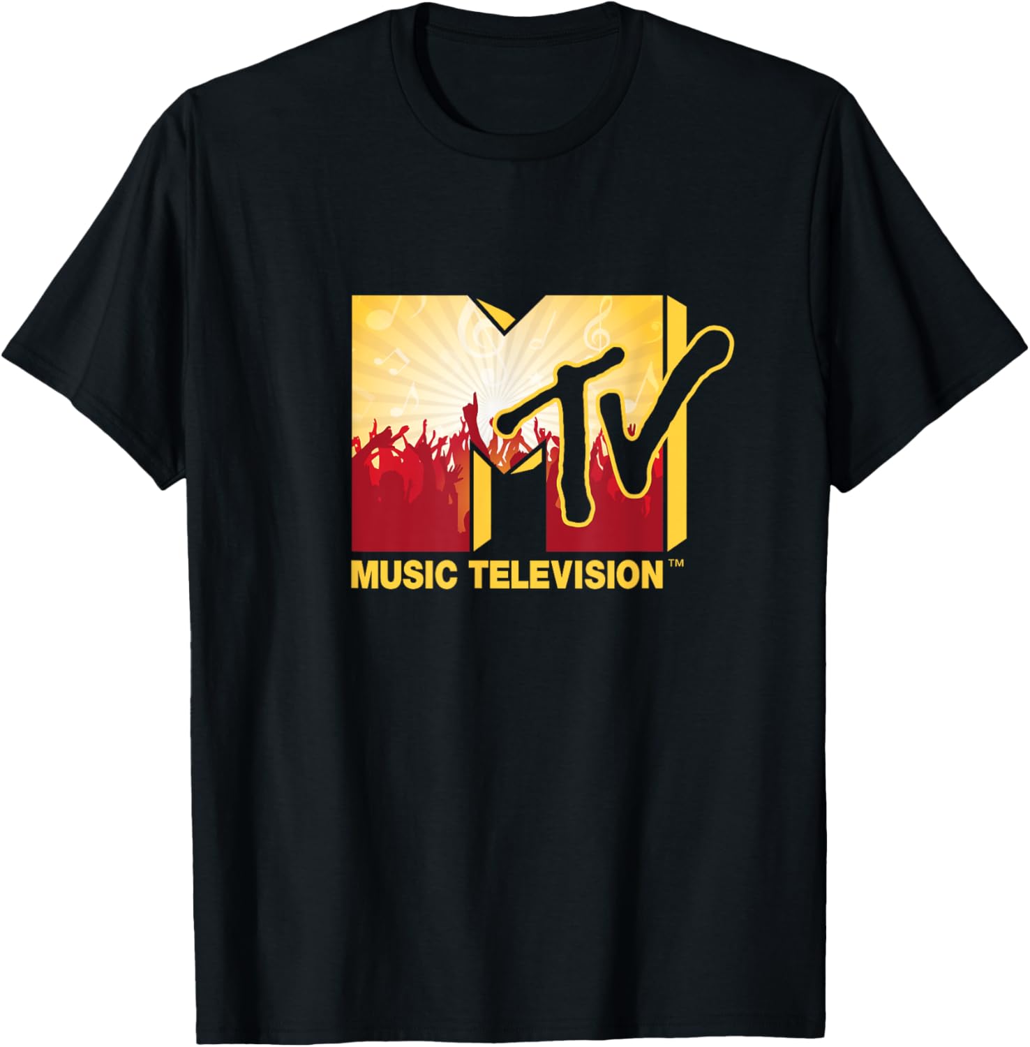 Mademark x MTV Official Logo T-Shirt with Cheerful Party Music Crowd - 20