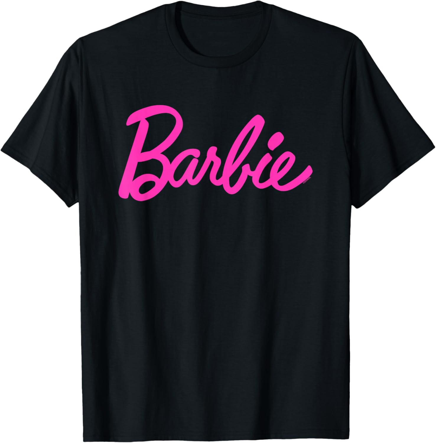 Barbie Classic Script Pink Logo T-Shirt for Trendy Fashion Lovers - 9
