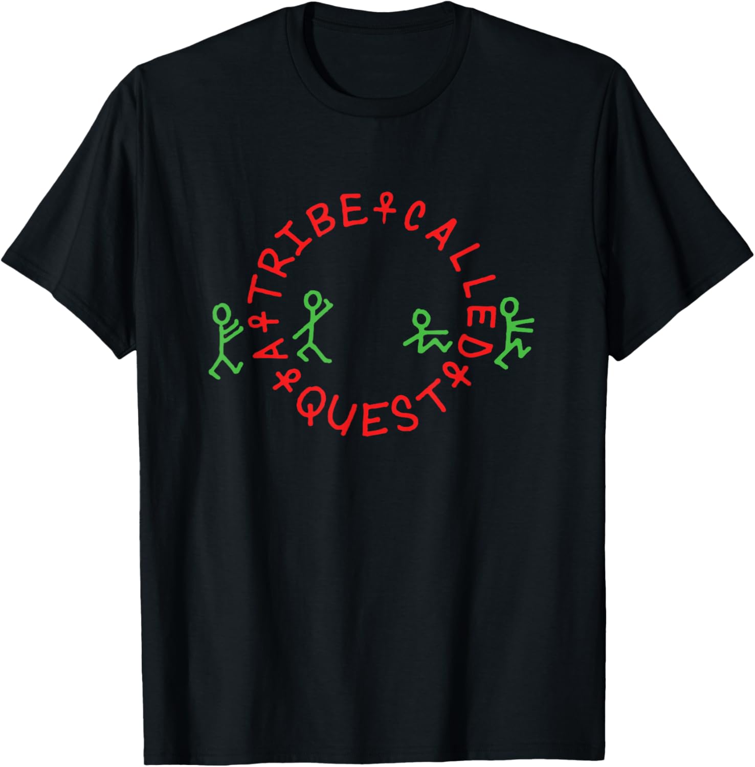 A Tribe Called Quest Circle Logo Black T-Shirt for Music Fans - 2
