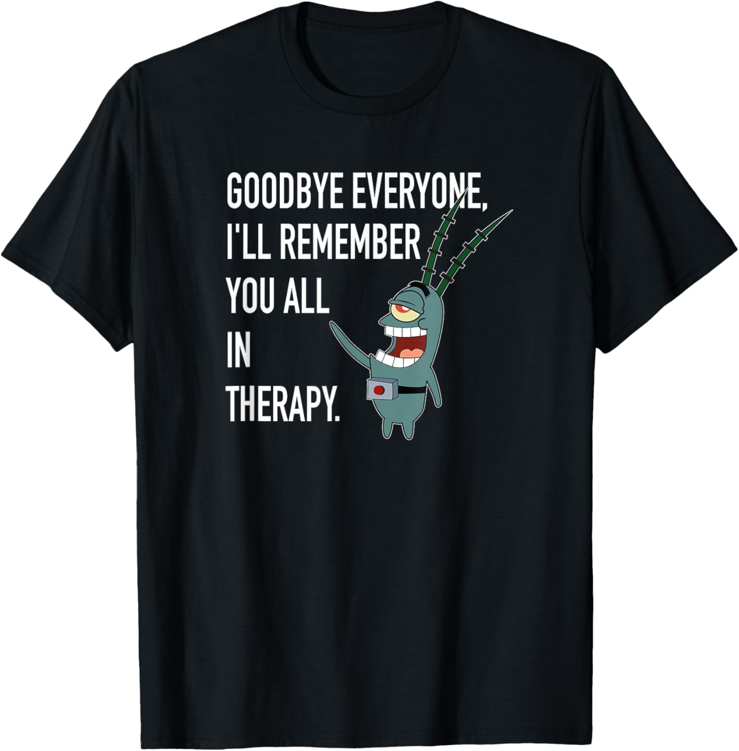 Mademark SpongeBob Plankton Therapy T-Shirt Fun and Stylish Apparel - 3
