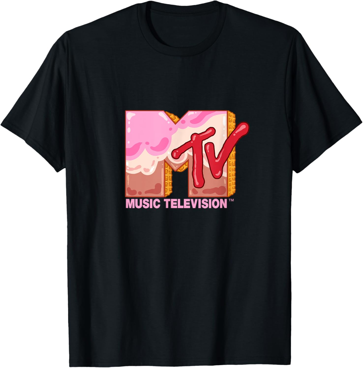 Mademark x MTV Sweet Waffle T-Shirt Featuring Official MTV Logo - 9