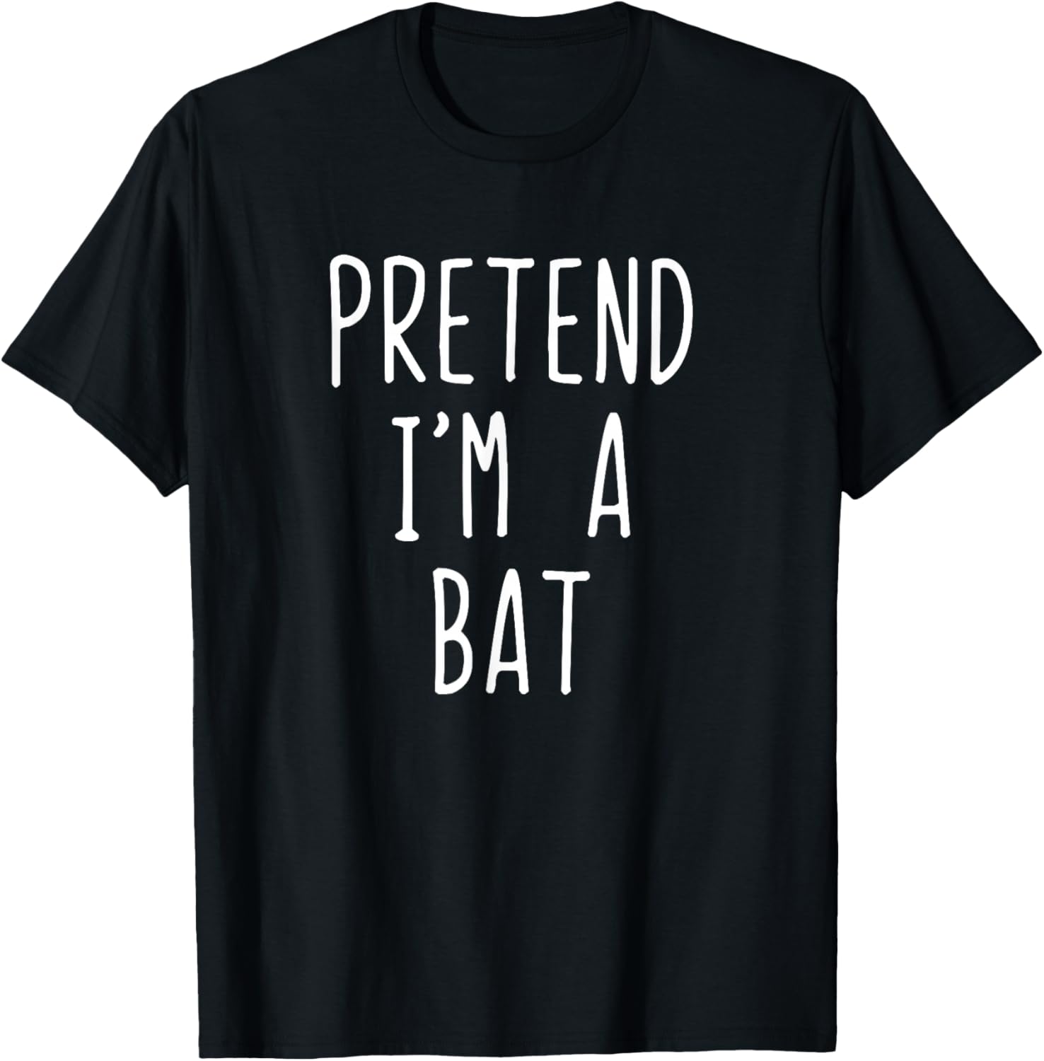 Funny Pretend I'm A Bat Costume T-Shirt for Halloween Kids and Adults - 1