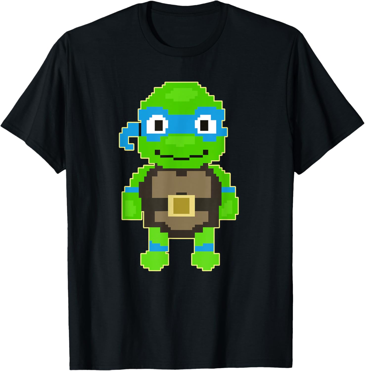 Mademark Teenage Mutant Ninja Turtles Leonardo Pixel Art T-Shirt - 2