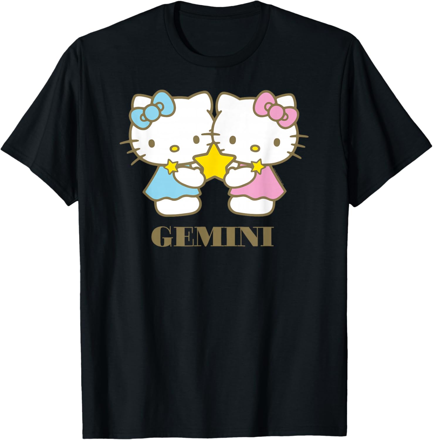 Hello Kitty Gemini T-Shirt for Zodiac Fans - Cute and Stylish Apparel - 1