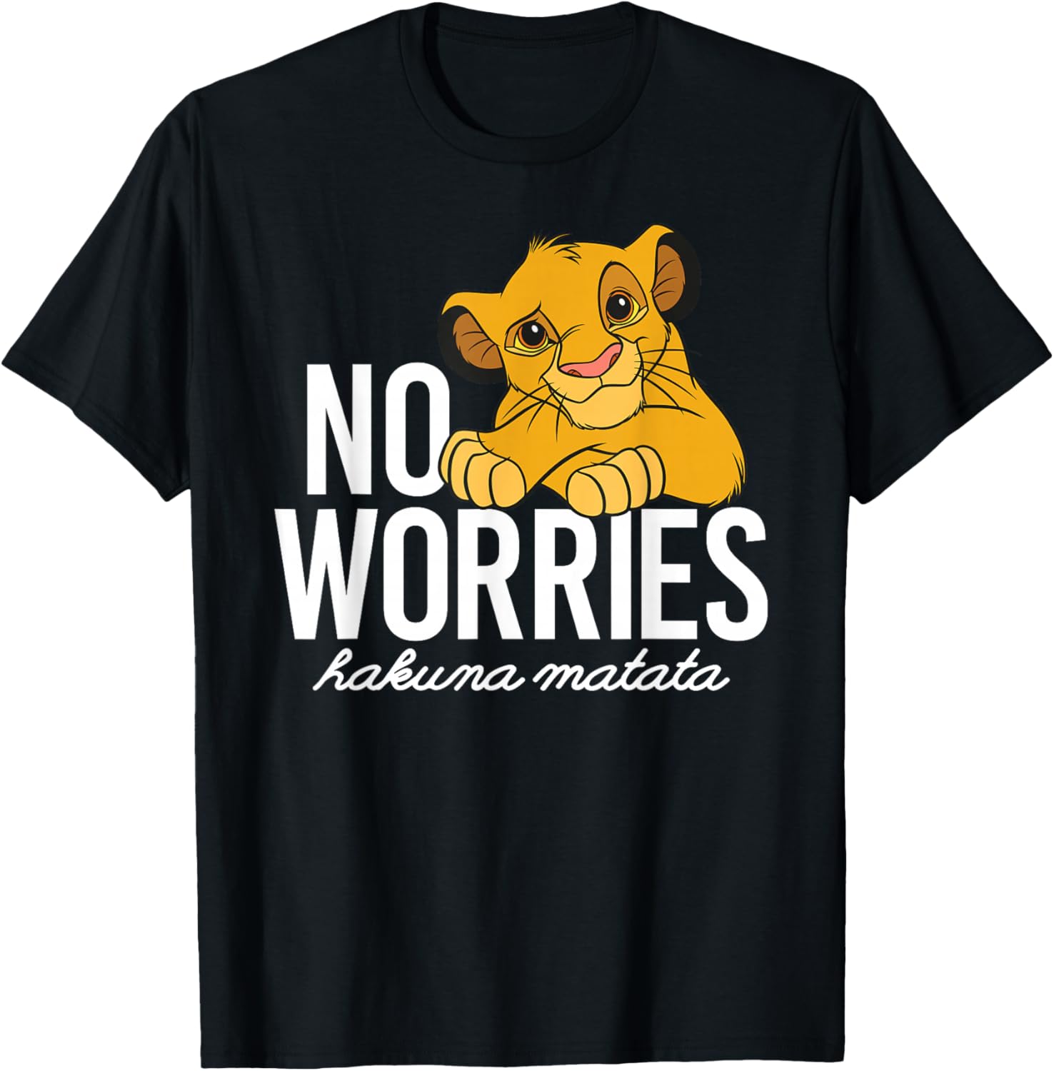 Disney Lion King Simba No Worries T-Shirt for Kids and Adults - 6
