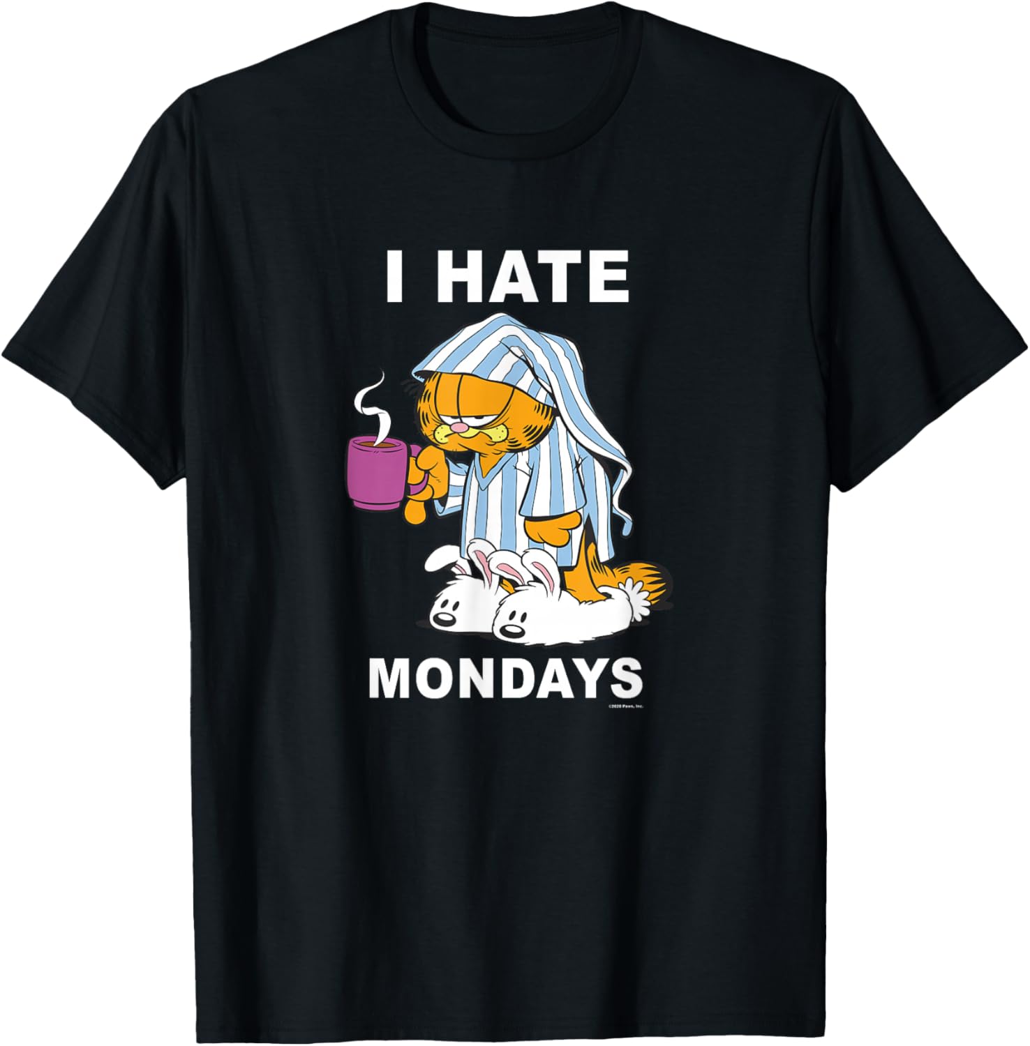 Garfield I Hate Mondays Coffee T-Shirt for Cat Lovers and Fans - 6