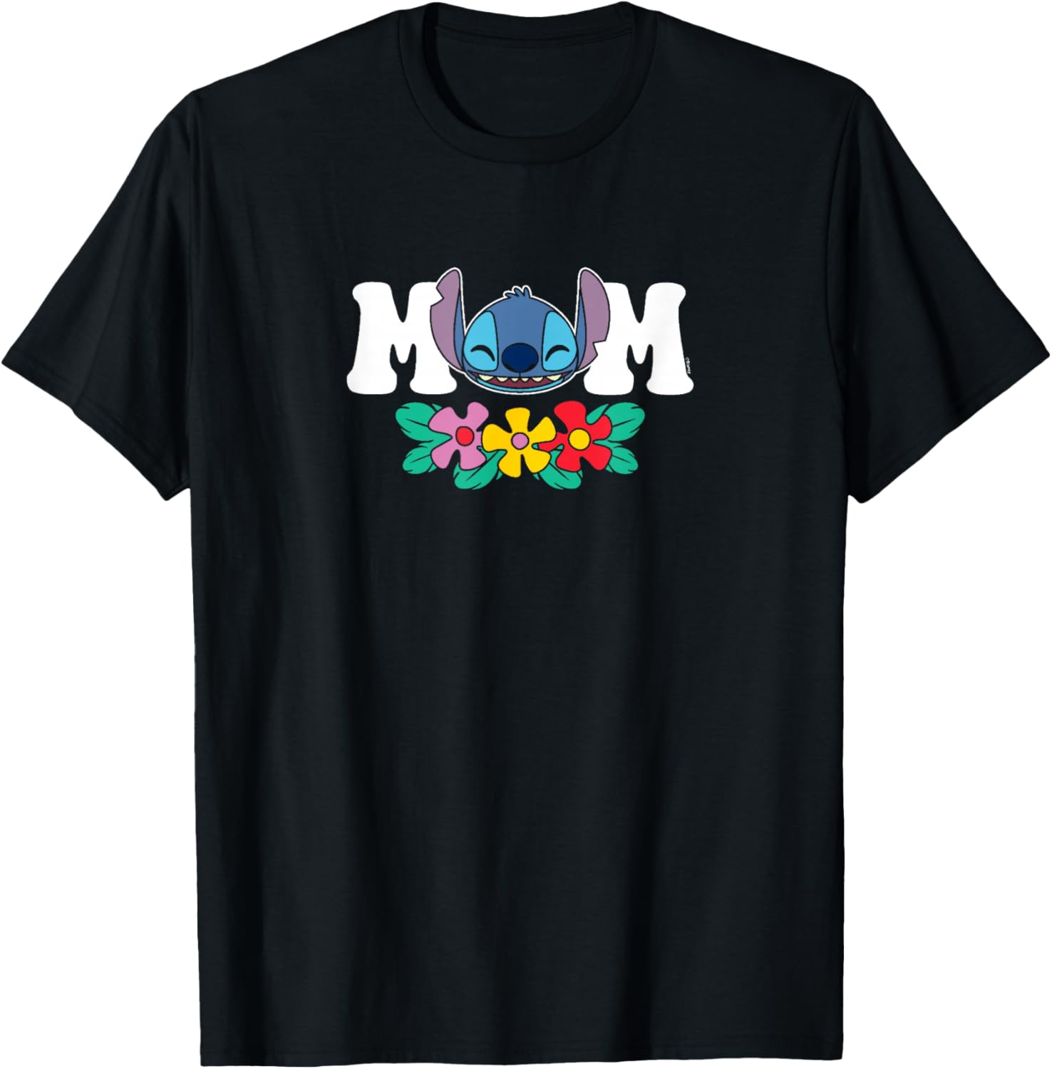 Lilo & Stitch Mom Floral T-Shirt for Stylish Moms - Cute Floral Design - 5