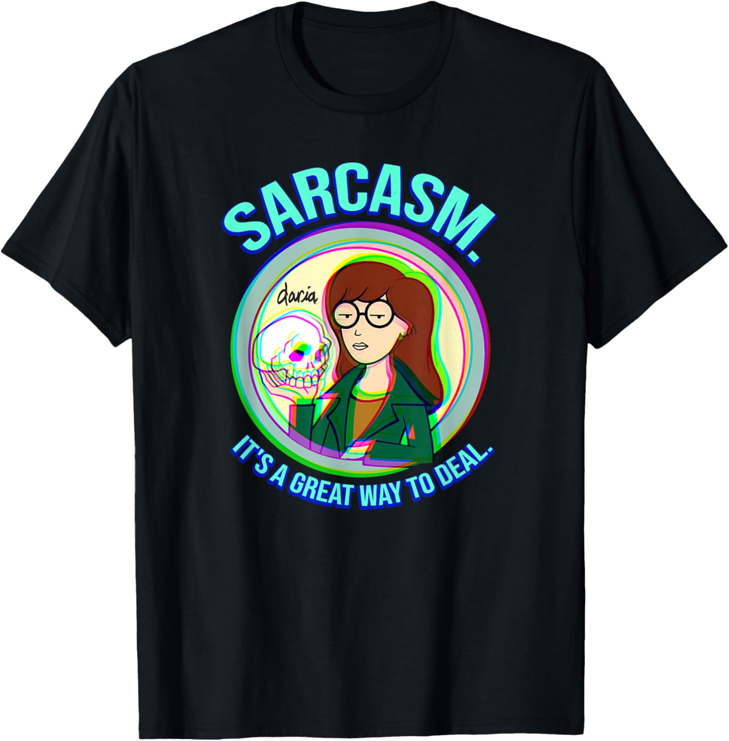 Mademark x Daria Sarcasm Graphic Tee for Casual Style and Humor - 15