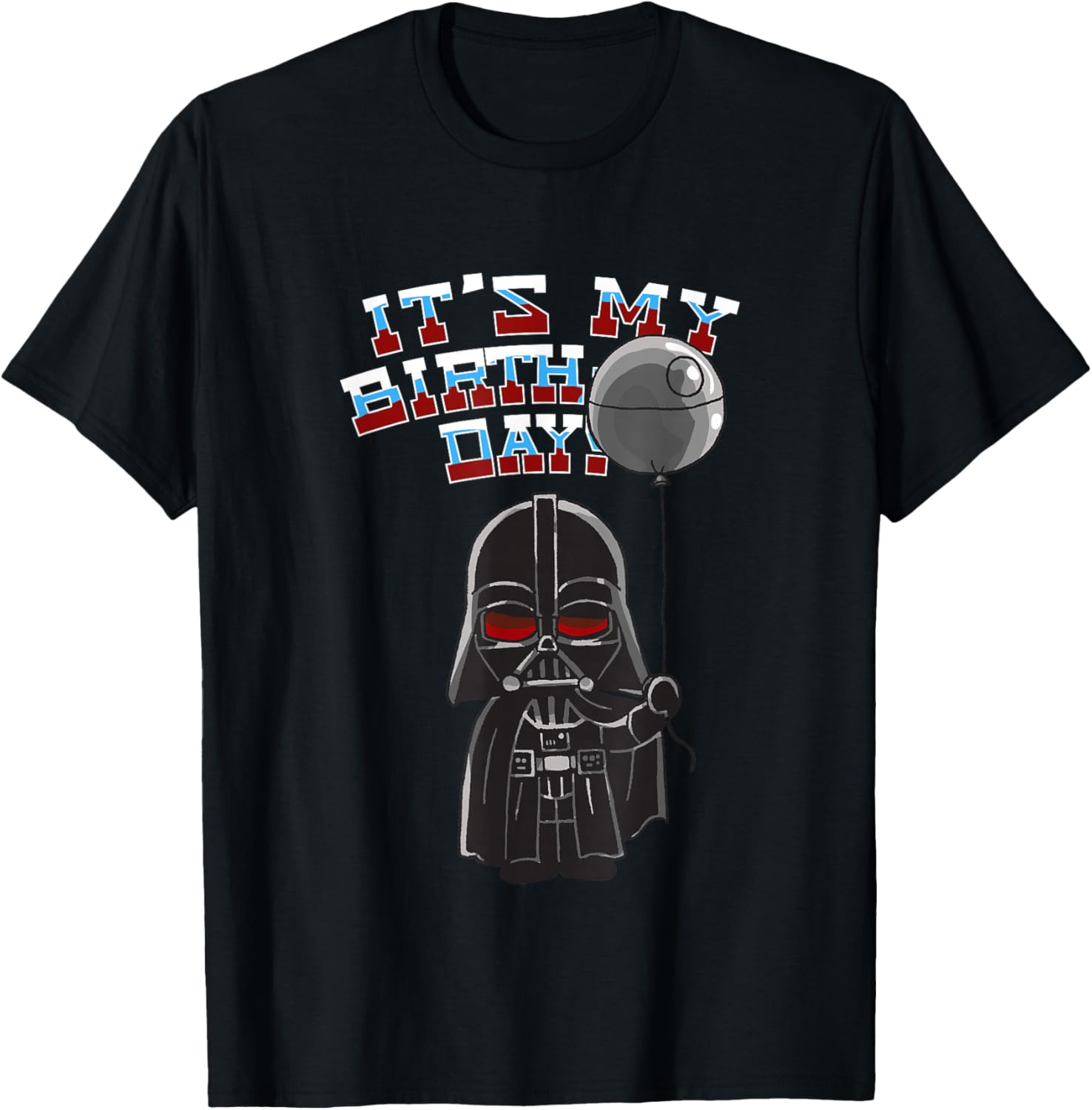 Darth Vader Balloon Boy Birthday T-Shirt for Star Wars Fans - 5