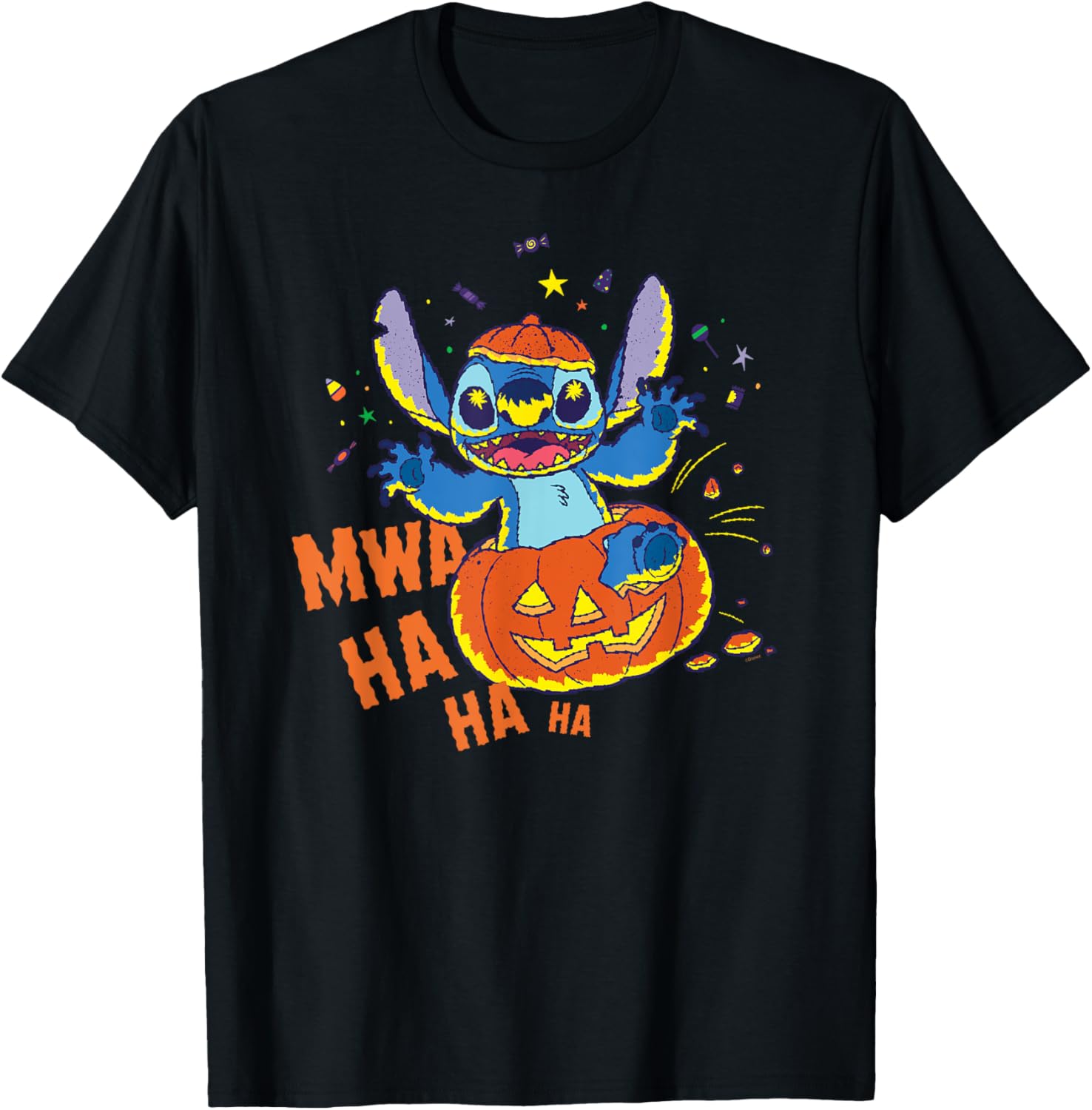 Disney Stitch Jack-o’-Lantern Surprise Halloween T-Shirt for Fun Celebrations - 10