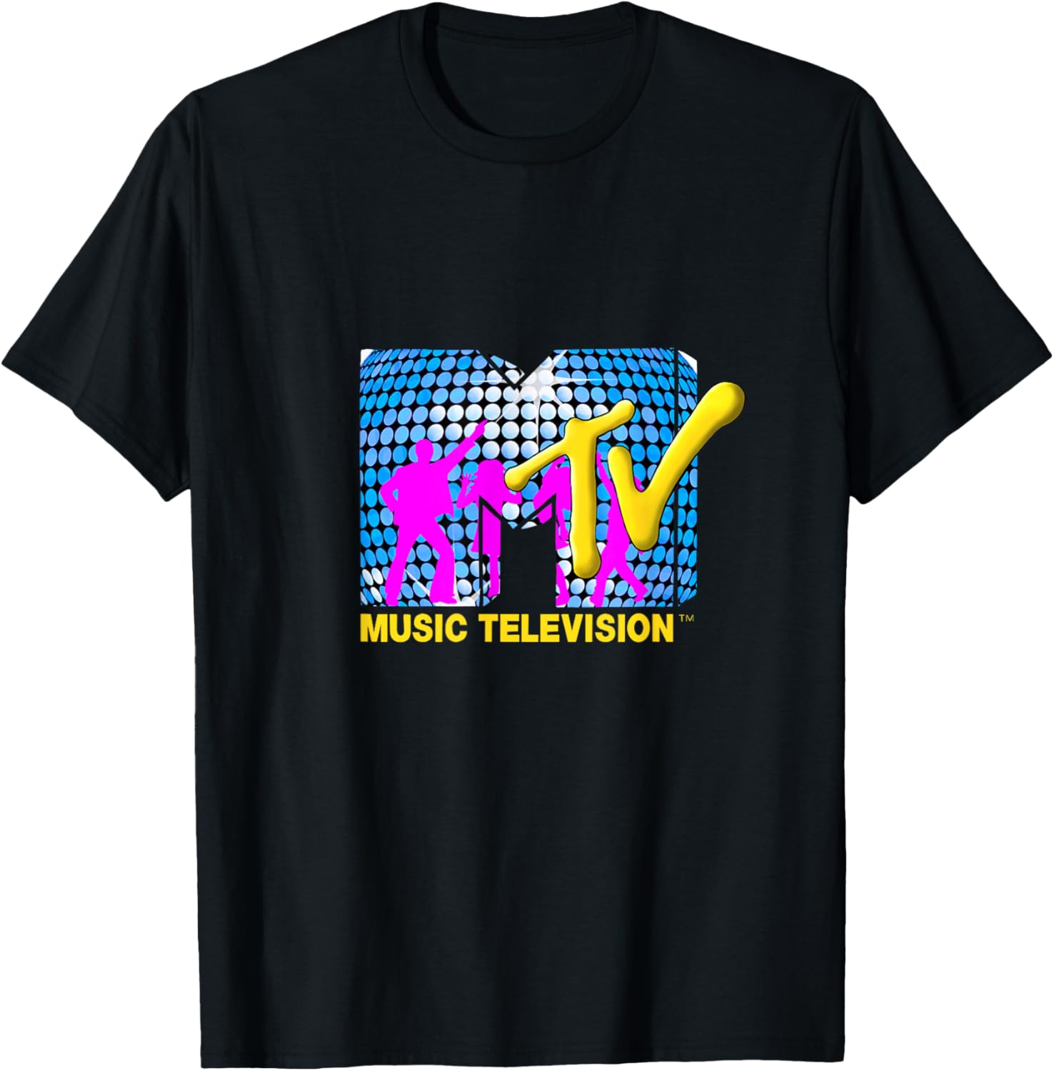 Mademark x MTV Disco Sphere T-Shirt with Funky Dancers Logo Design - 4