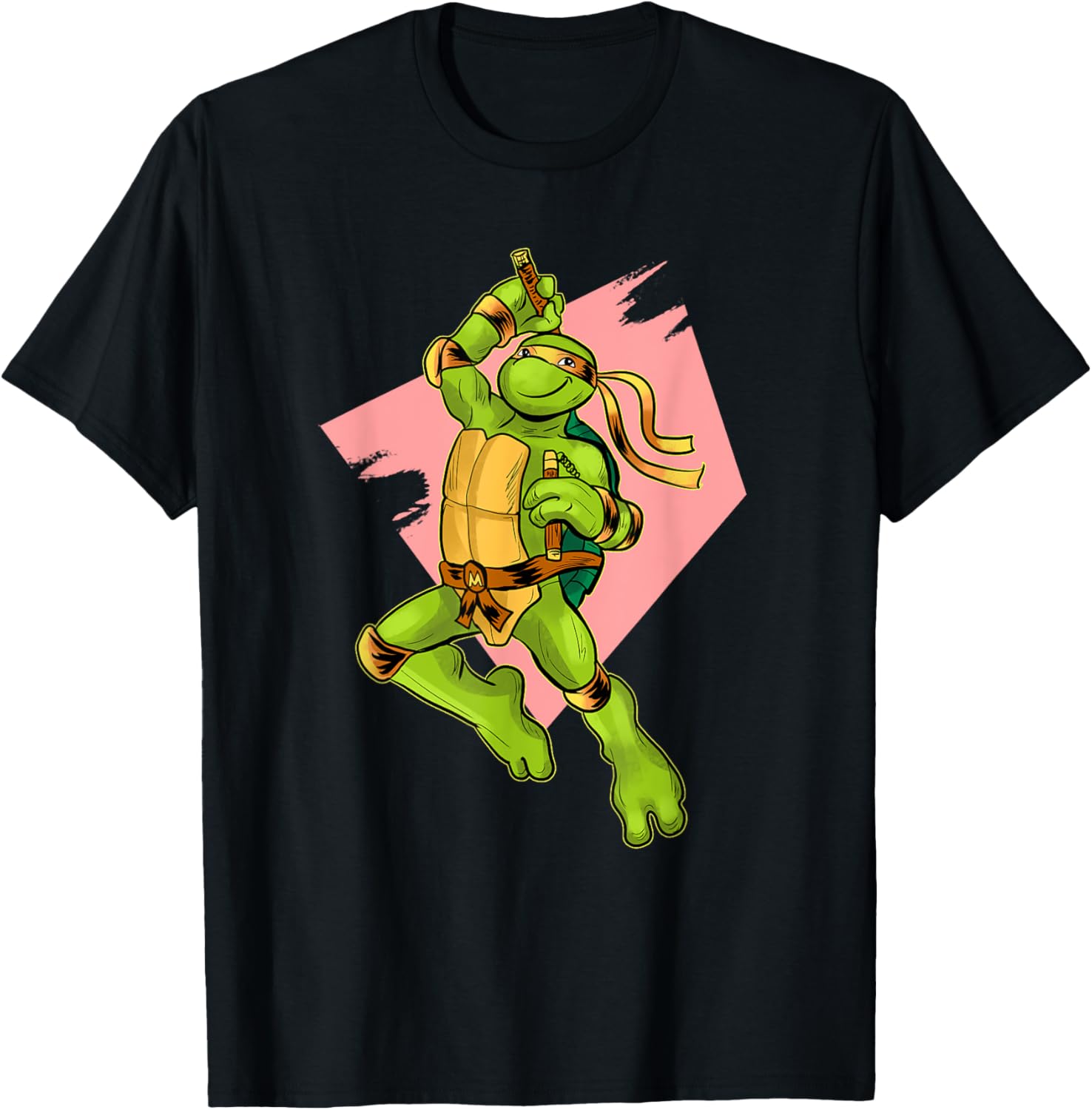 Mademark TMNT Michelangelo Fighting Stance T-Shirt for Fans and Collectors - 4
