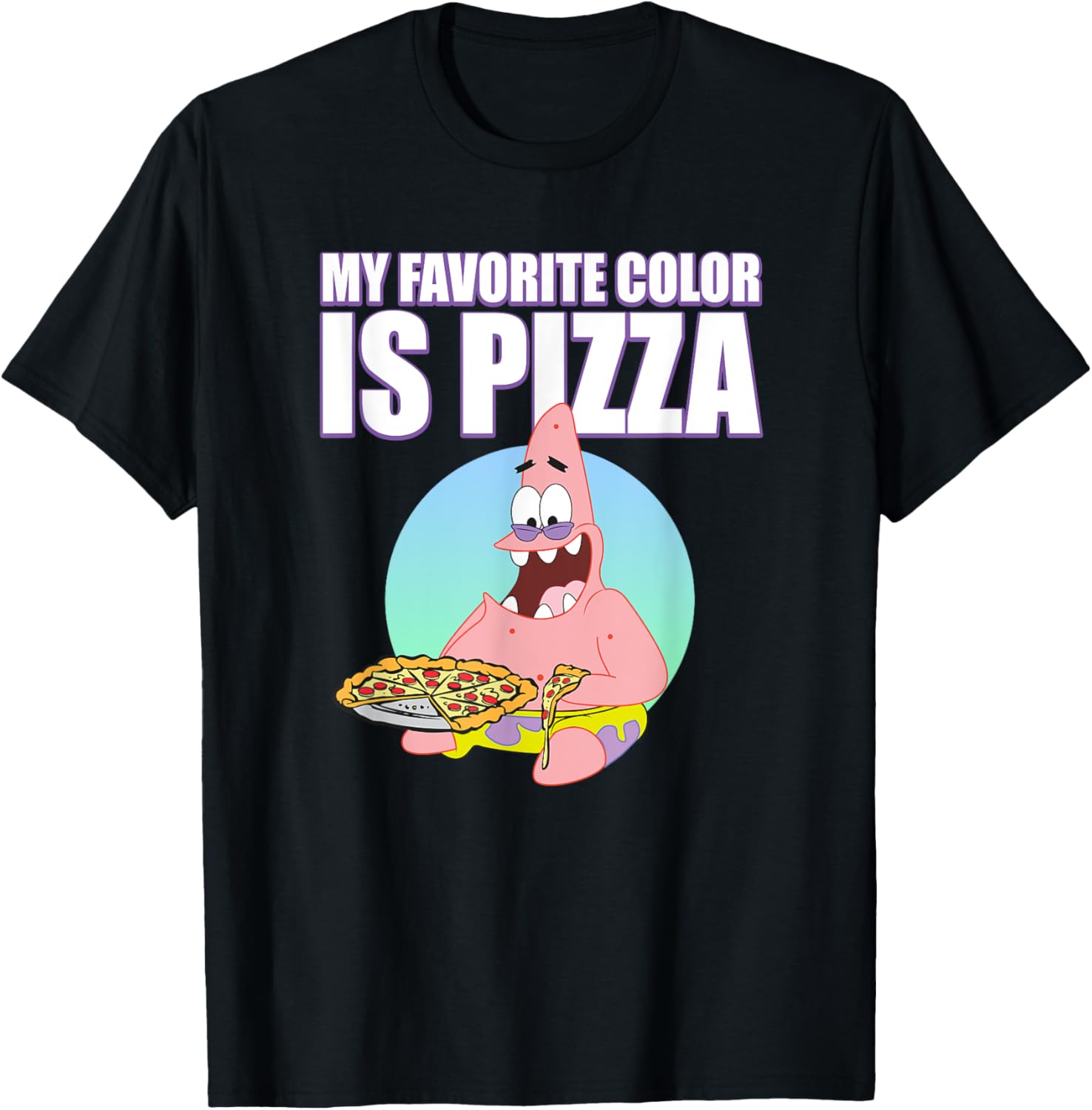 Mademark x SpongeBob SquarePants Patrick Loves Pizza T-Shirt for Fun Lovers - 1